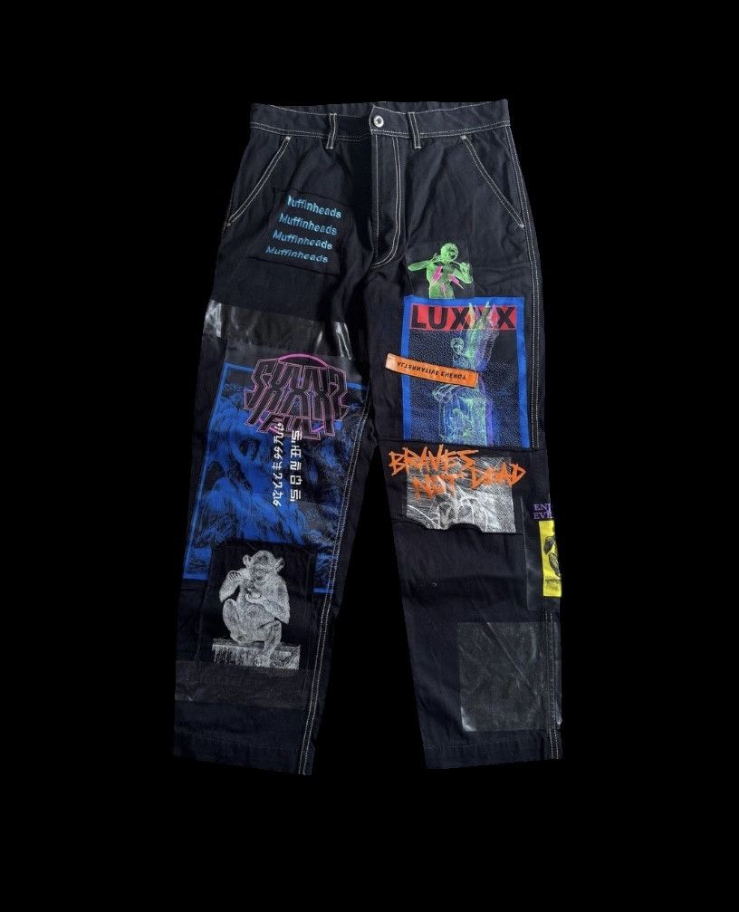 Diesel diesel patchwork pants, raf simons style Size US 30 / EU 46 - 1 Thumbnail