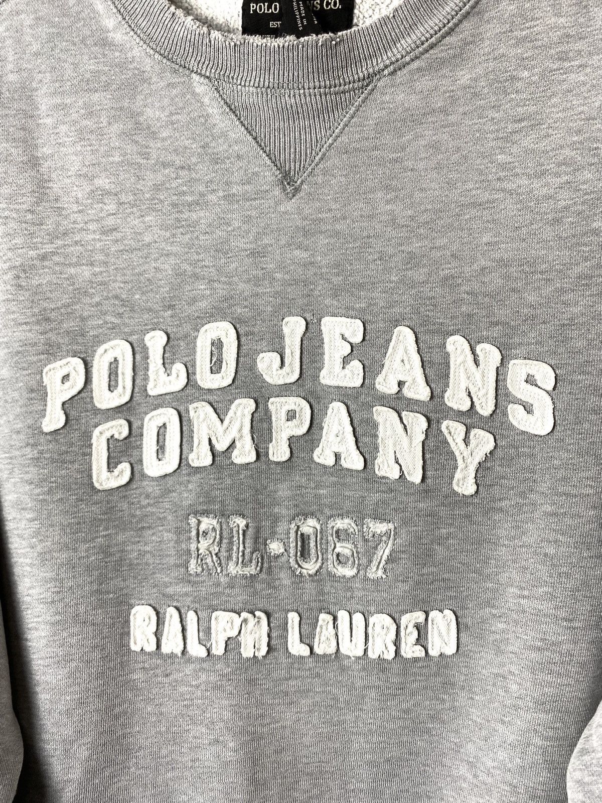 Other Fabric Distressed Vintage Polo Ralph Lauren Sweatshirt RRL Size US L / EU 52-54 / 3 - 3 Thumbnail