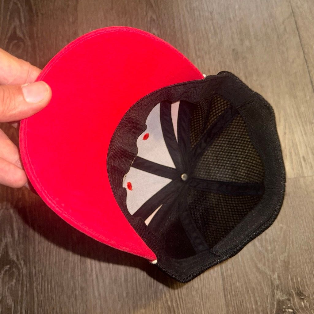 The Unbranded Brand M&M's Racing Black Red Mesh Back Hat One Size Size ONE SIZE - 4 Thumbnail