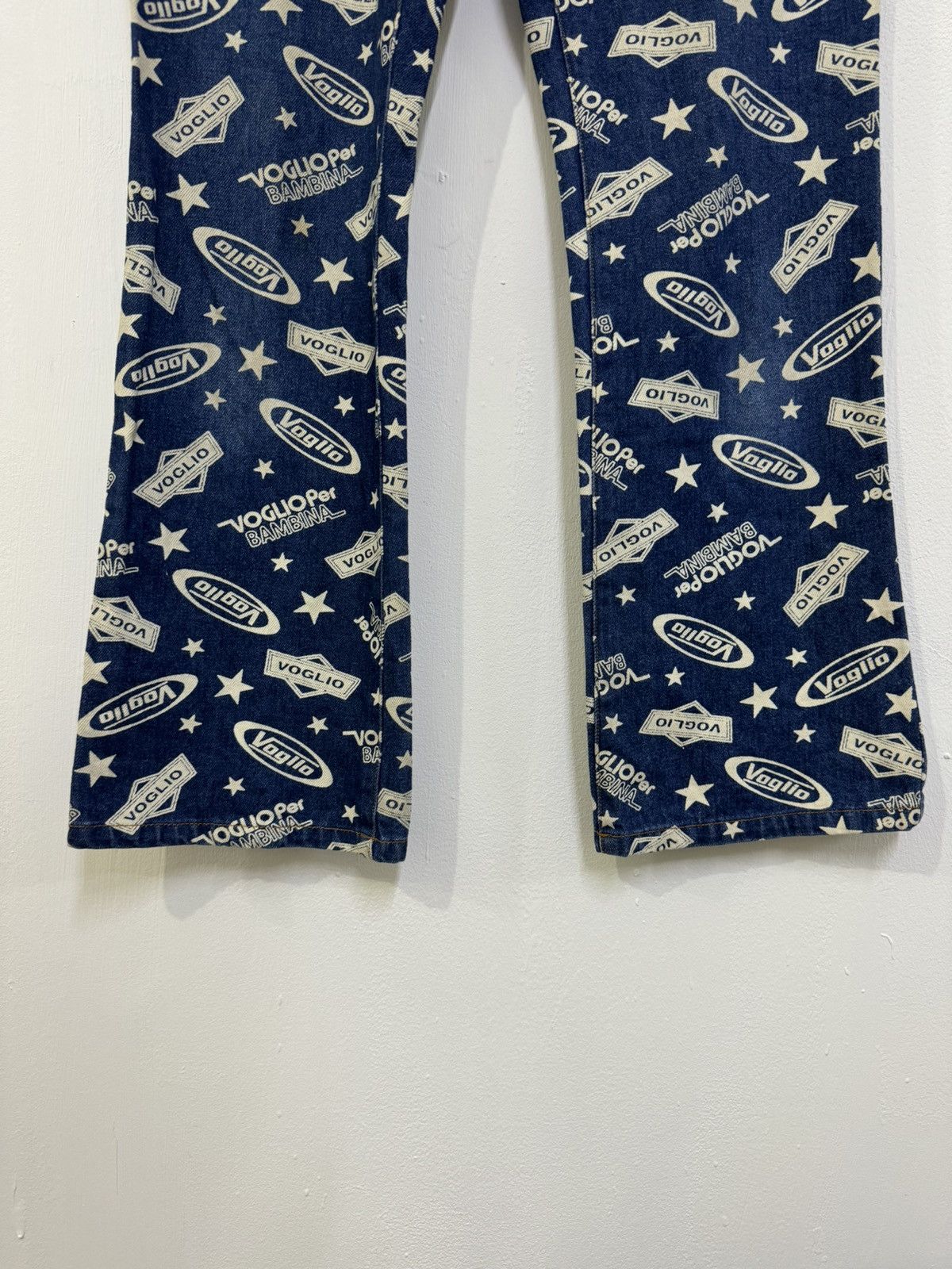 Hysteric Glamour VINTAGE FULL PRINTED FLARE DENIM VOGLIA JEANS Size US 29 - 5 Thumbnail
