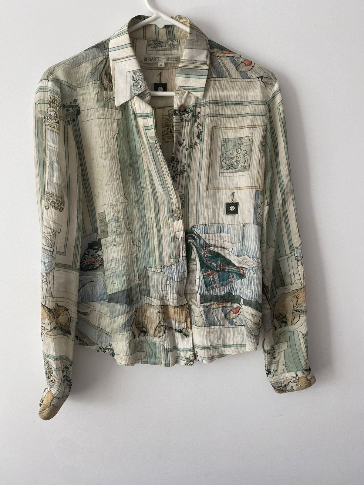 Opening Ceremony Rodarte + Opening Ceremony silk shirt Size US S / EU 44-46 / 1 - 1 Thumbnail