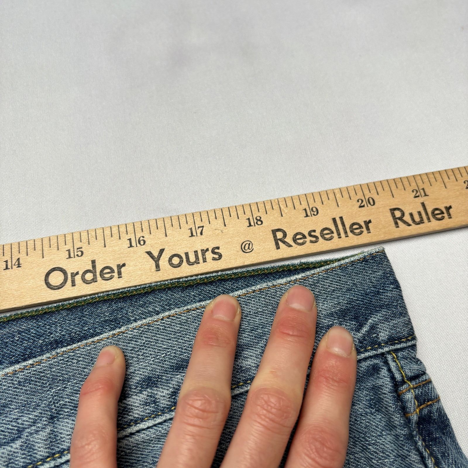 Sid Mashburn $185 Sid Mashburn Light Wash Denim 38x32 Slim Straight Jeans Size US 38 / EU 54 - 7 Thumbnail