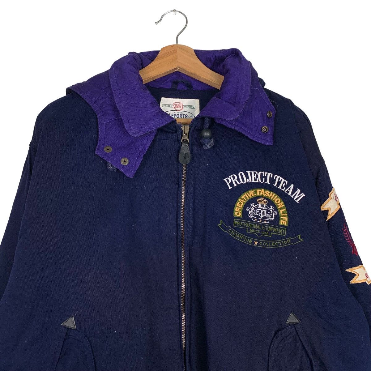 Japanese Brand The North LEPORTS Project Team Hoodie Jacket #0305-C14 Size US L / EU 52-54 / 3 - 3 Thumbnail
