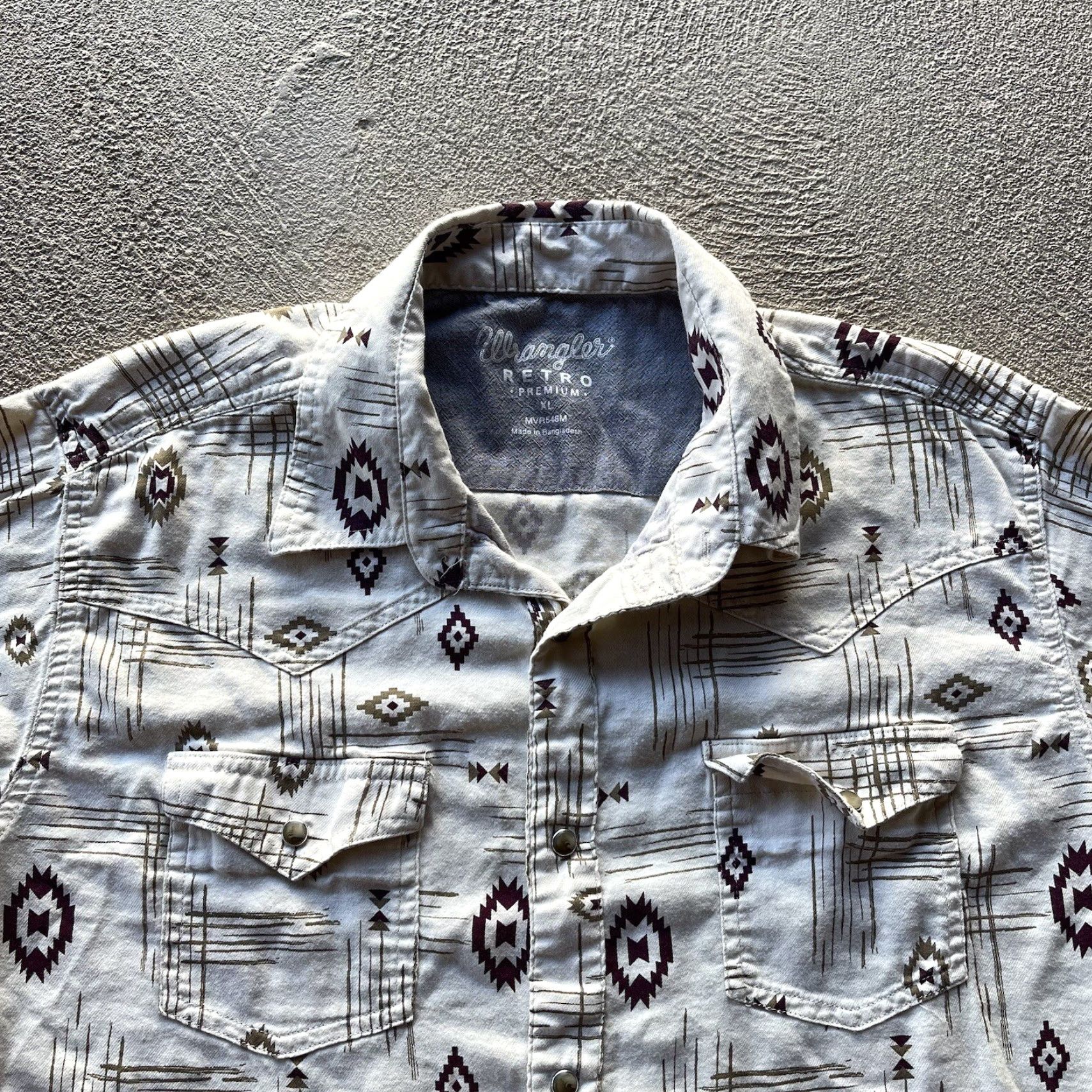 Wrangler Wrangler Men's Button-Up Shirt XL White Rayon Western Cowboy 90s Casual Workwear Size US XL / EU 56 / 4 - 3 Thumbnail
