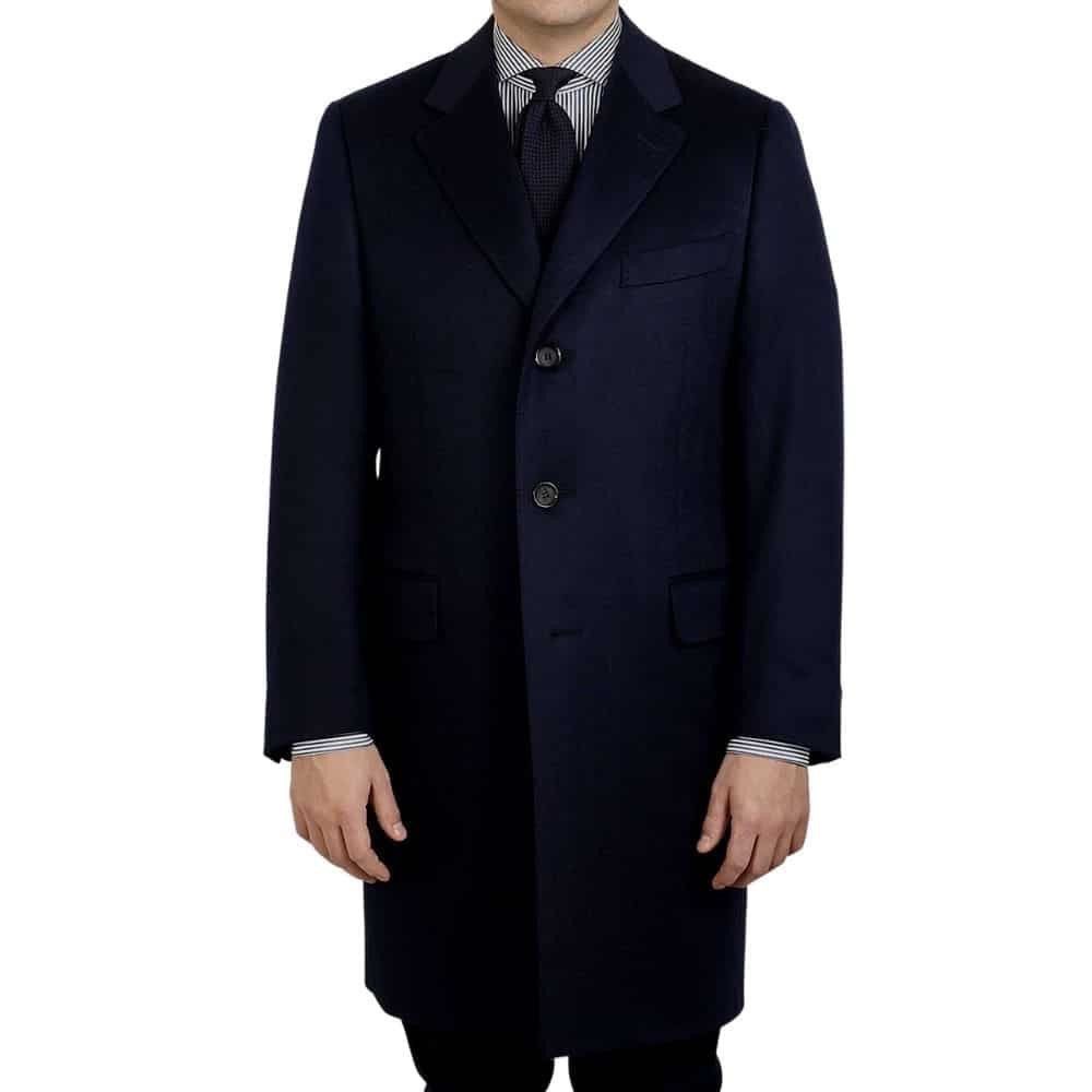 Canali Canali Italy Design 57110 Wool Classic Overcoat Mens Jacket Size US XL / EU 56 / 4 - 2 Thumbnail