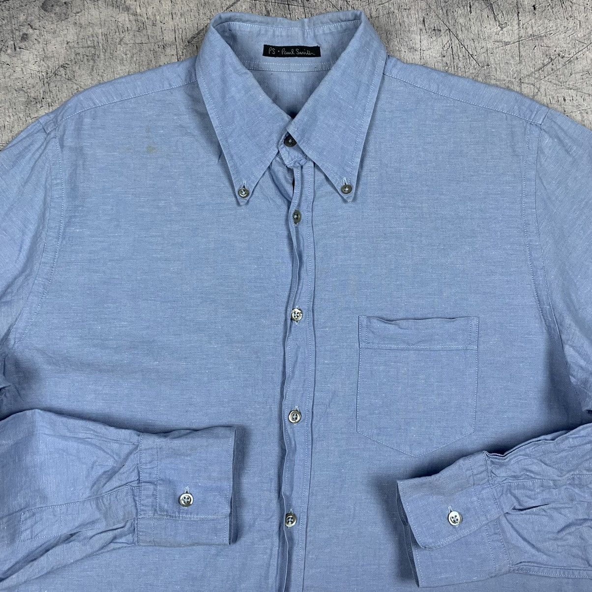 Paul Smith Designer Paul Smith Luxury Cotton/Linen Shirt pocket Size US L / EU 52-54 / 3 - 9 Thumbnail