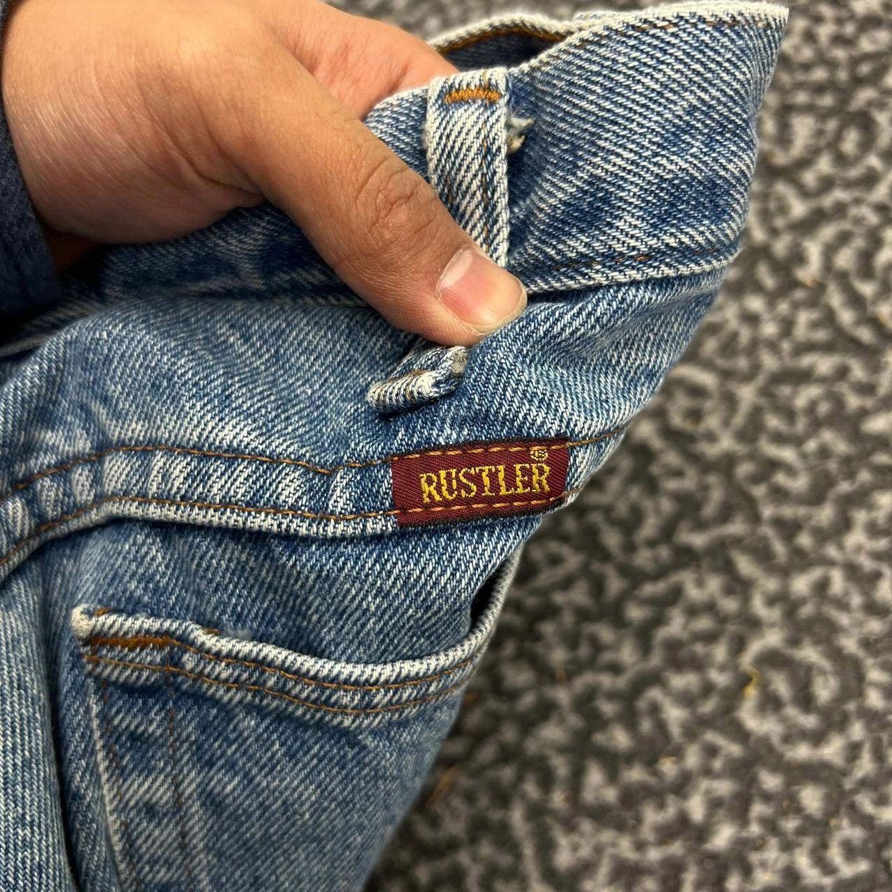 Rustler Rustler Jeans Men 38x30 Straight Denim Pants Pockets Cotton Size US 38 / EU 54 - 7 Thumbnail