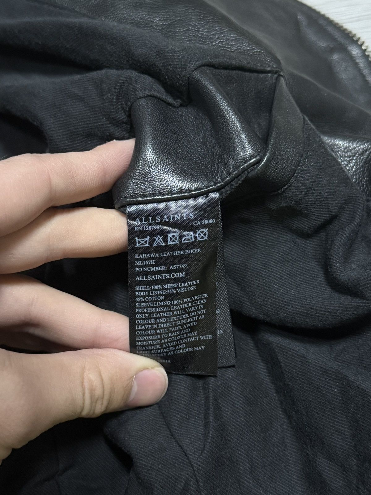 Allsaints Allsaints Kahawa biker leather zip jacket Size US S / EU 44-46 / 1 - 7 Thumbnail