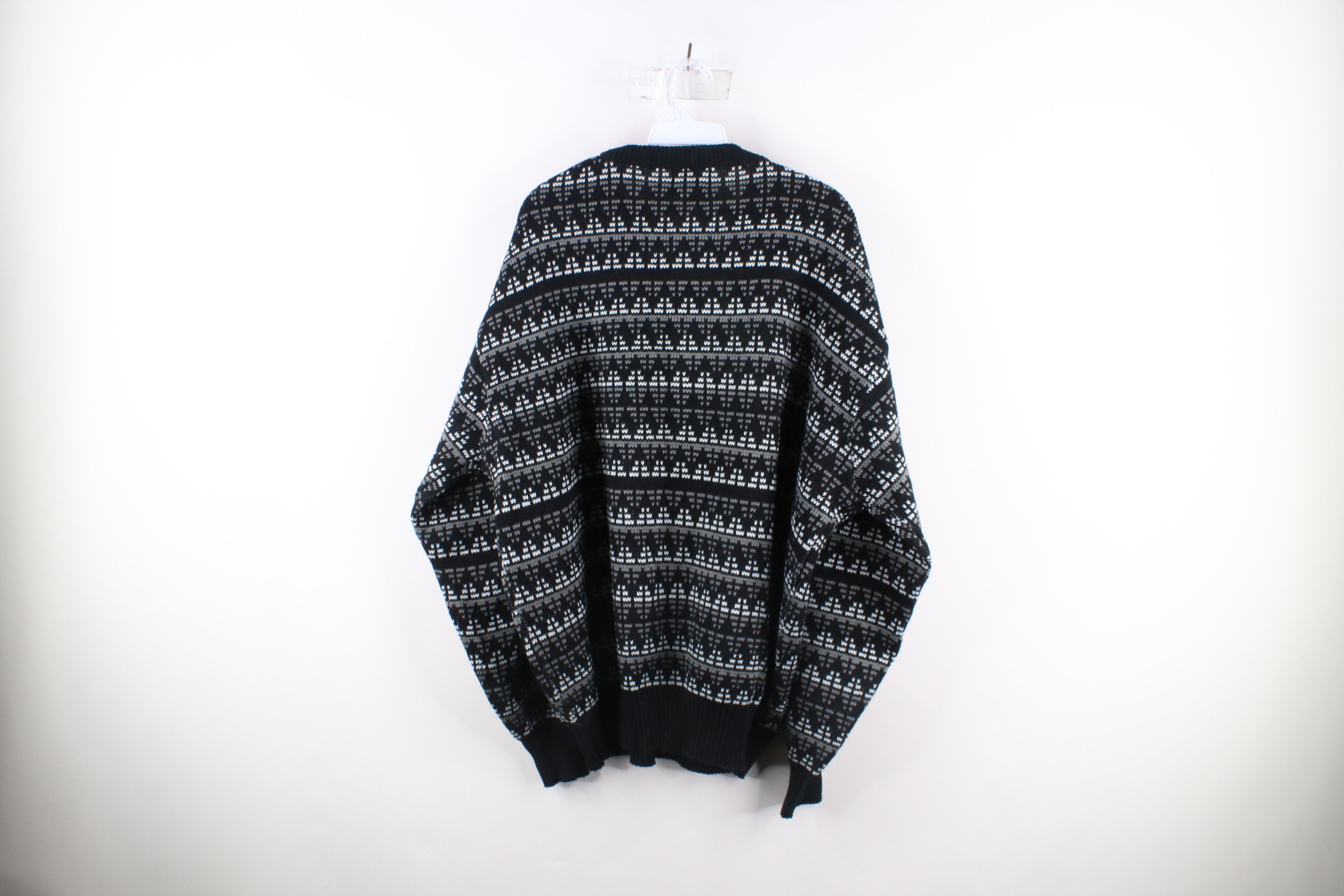 Vintage Vintage 90s Coogi Style Geometric Knit Cosby Dad Sweater Size US XXL / EU 58 / 5 - 6 Thumbnail