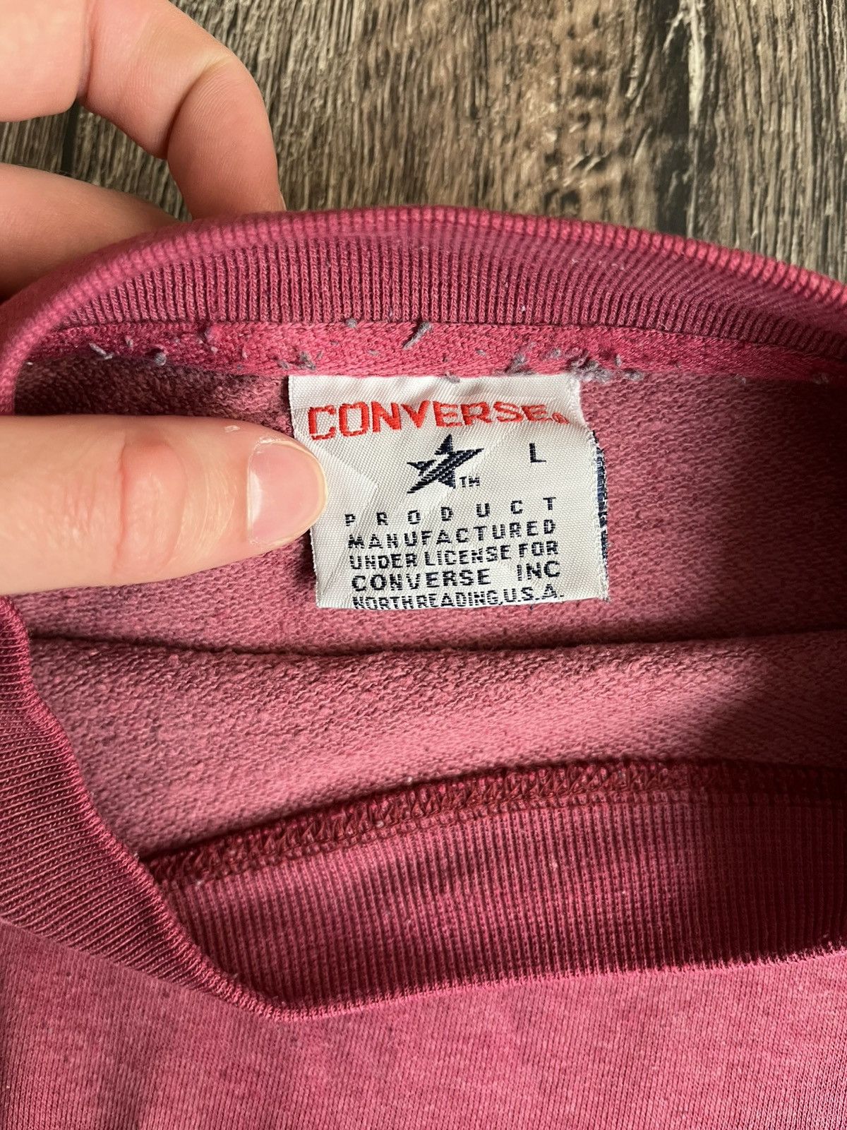 Converse × Vintage Converse All Stars Big Logo Vintage Sweatshirt Made in USA Size US L / EU 52-54 / 3 - 8 Thumbnail