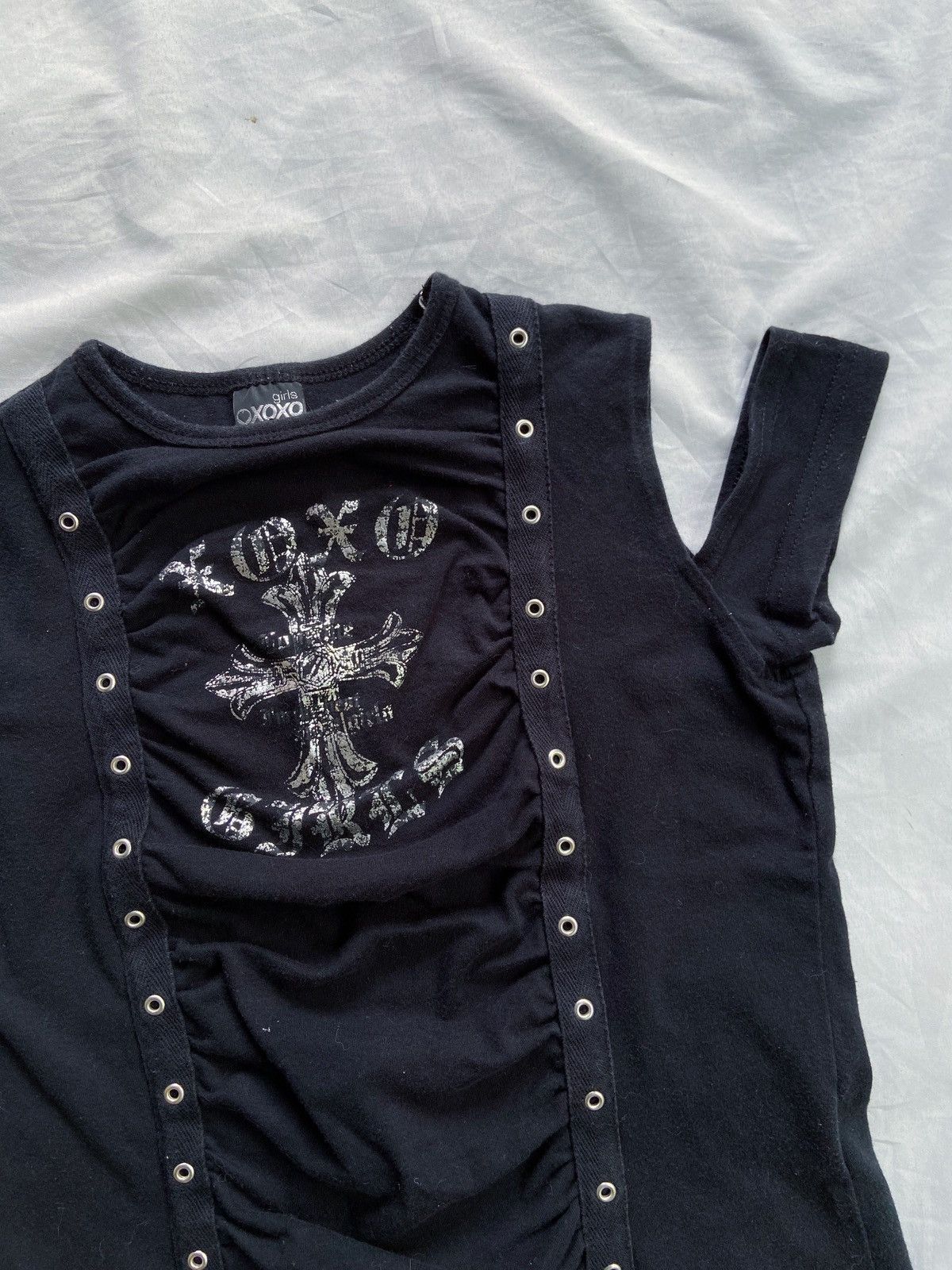 Le Grande Bleu (L.G.B.) XOXO Y2K PUNK STYLE TEE Size US XS / EU 42 / 0 - 2 Thumbnail