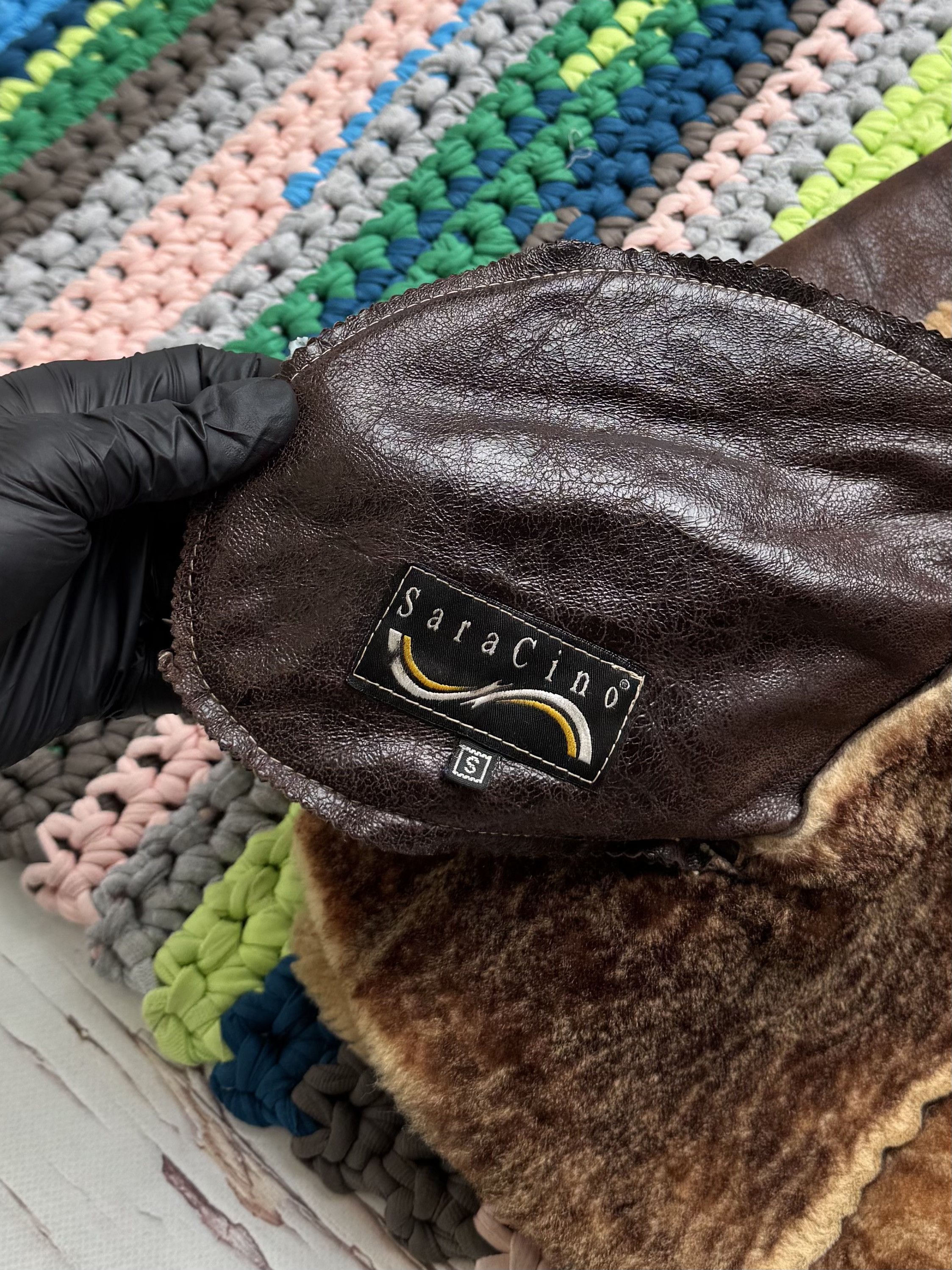 Japanese Brand Vintage Real Sheepskin Coat (ET1)(D15) Size S / US 4 / IT 40 - 5 Thumbnail
