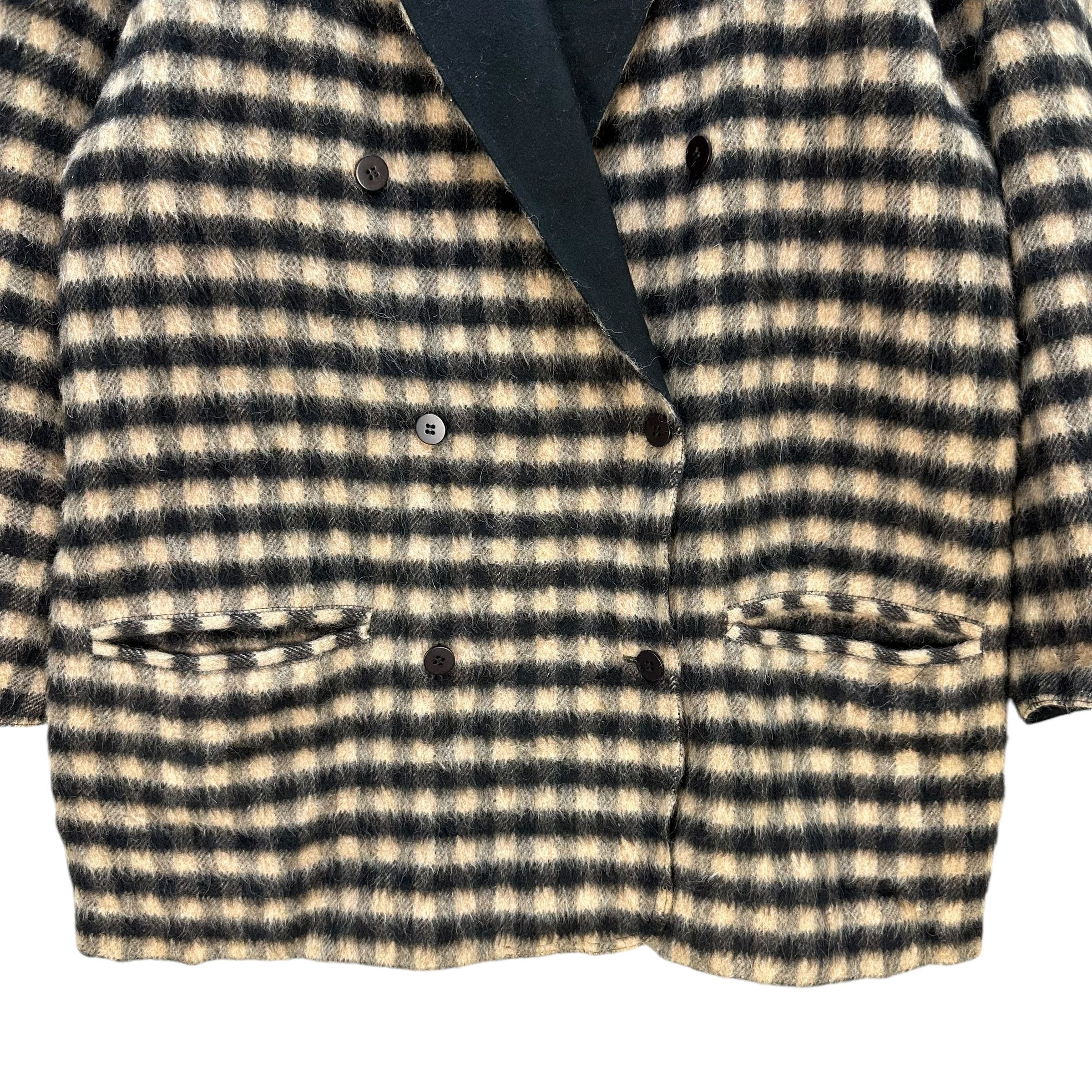 Vintage 90's COMPLICE Checked Double Breast Coat Jacket #A69-1667 Size M / US 6-8 / IT 42-44 - 3 Thumbnail