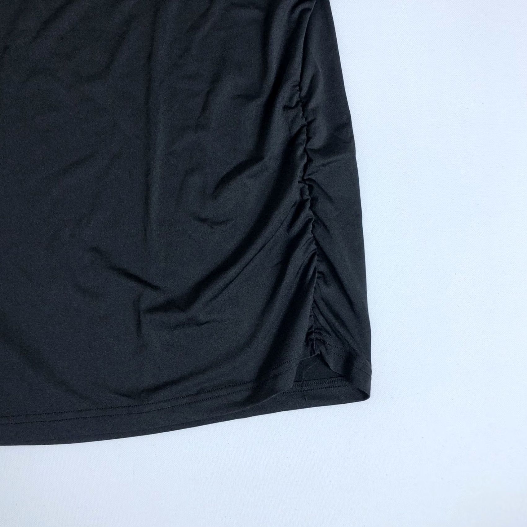 Vintage IN'VOLAND Women's V Neck T Shirt Loose Fit Black Size 18W T-Shirt Tunic Casual Womens Black 18W May Include New K74 Size XXL / US 16-18 / IT 52-54 - 3 Thumbnail