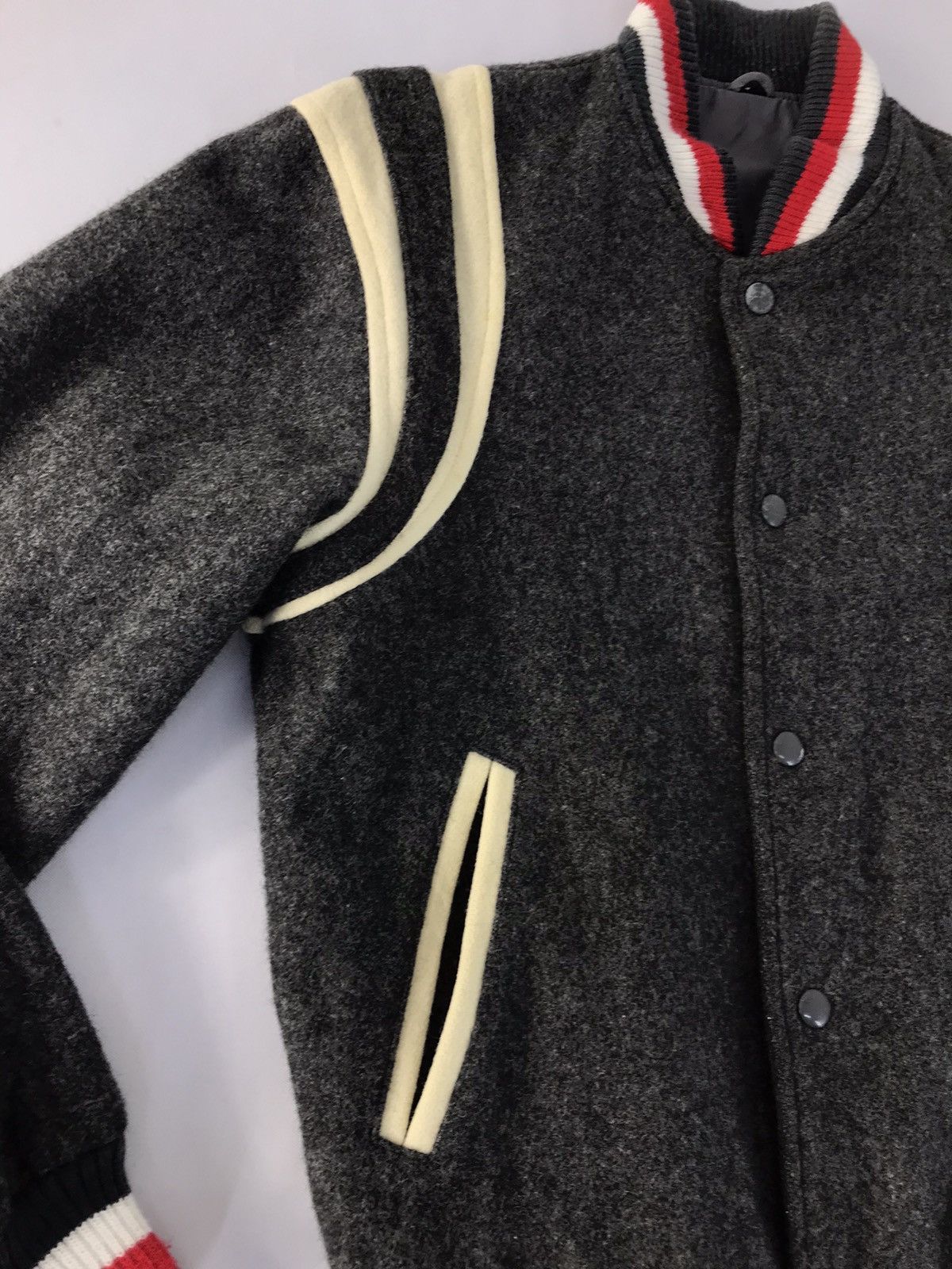 Japanese Brand × Vintage Vintage japanese Brand Varsity Jacket Snap Button Up Size US M / EU 48-50 / 2 - 5 Thumbnail