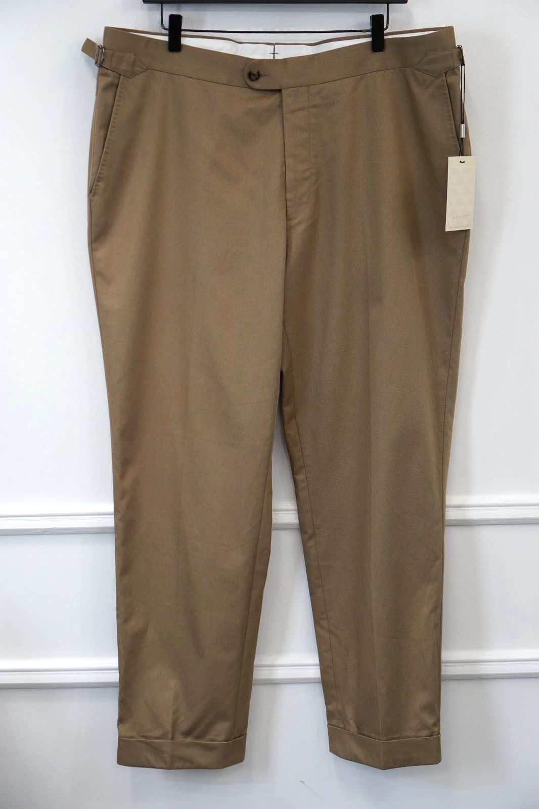 Suitsupply Men Suitsupply Trousers Beige Cotton Brescia 28 UK/US46S Size 46S - 1 Thumbnail