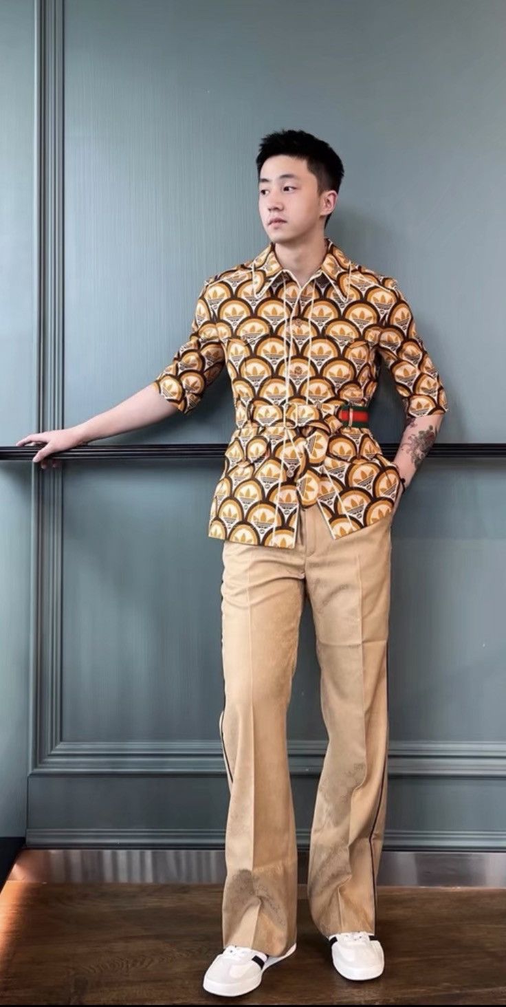 Adidas × Gucci Interlocking G Trefoil Short Sleeve Jacket sizesize48 Size US M / EU 48-50 / 2 - 4 Thumbnail