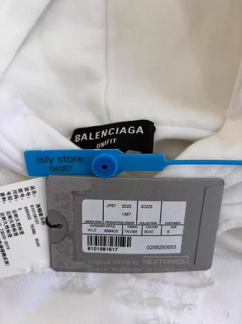 Balenciaga Balenciaga Printed Hole Effect Fleece Hoodie Size US S / EU 44-46 / 1 - 4 Thumbnail