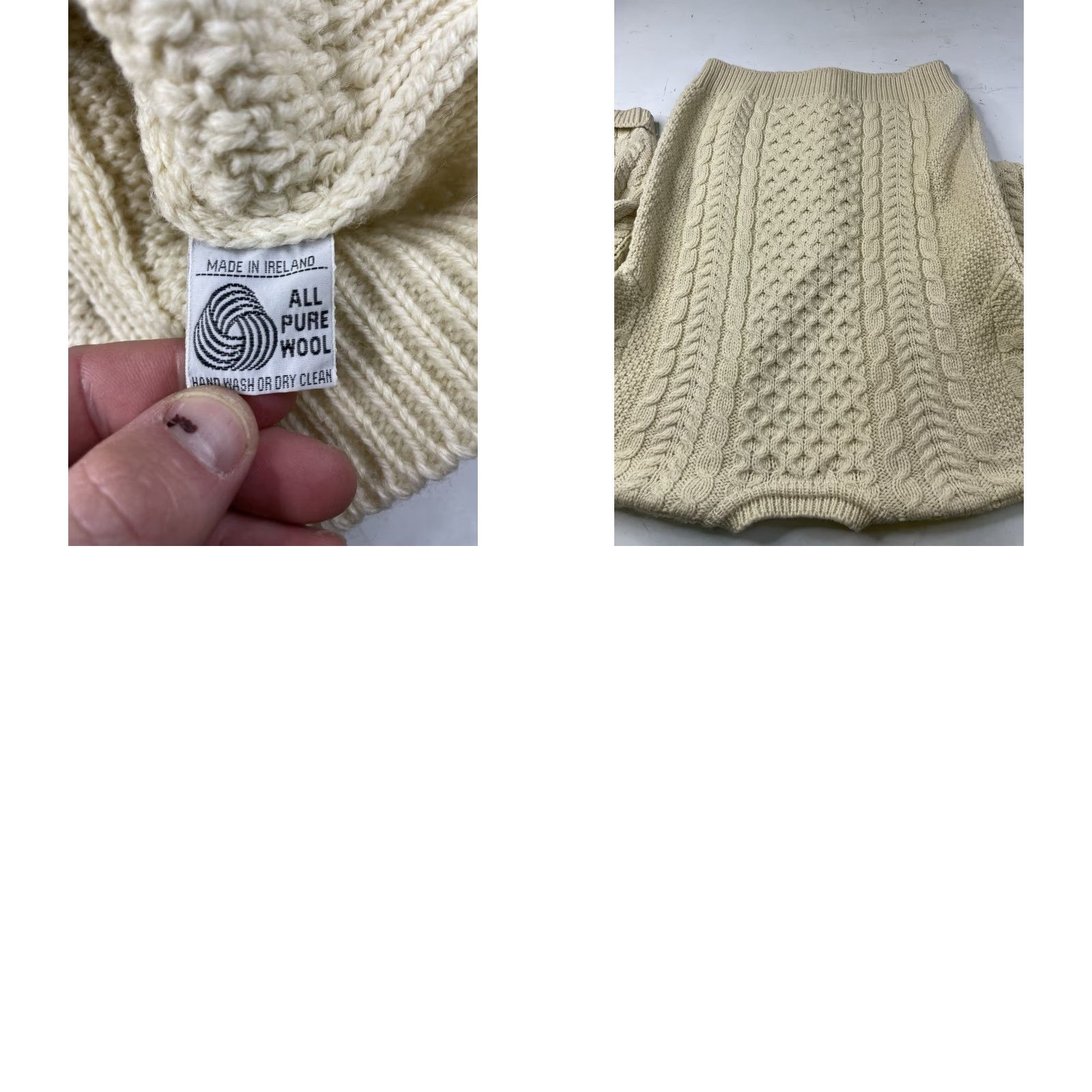 Vintage VINTAGE L.L. Bean Wool Irish Fishermans Cable-Knit Cardigan Sweater Mens Medium Size US M / EU 48-50 / 2 - 8 Thumbnail