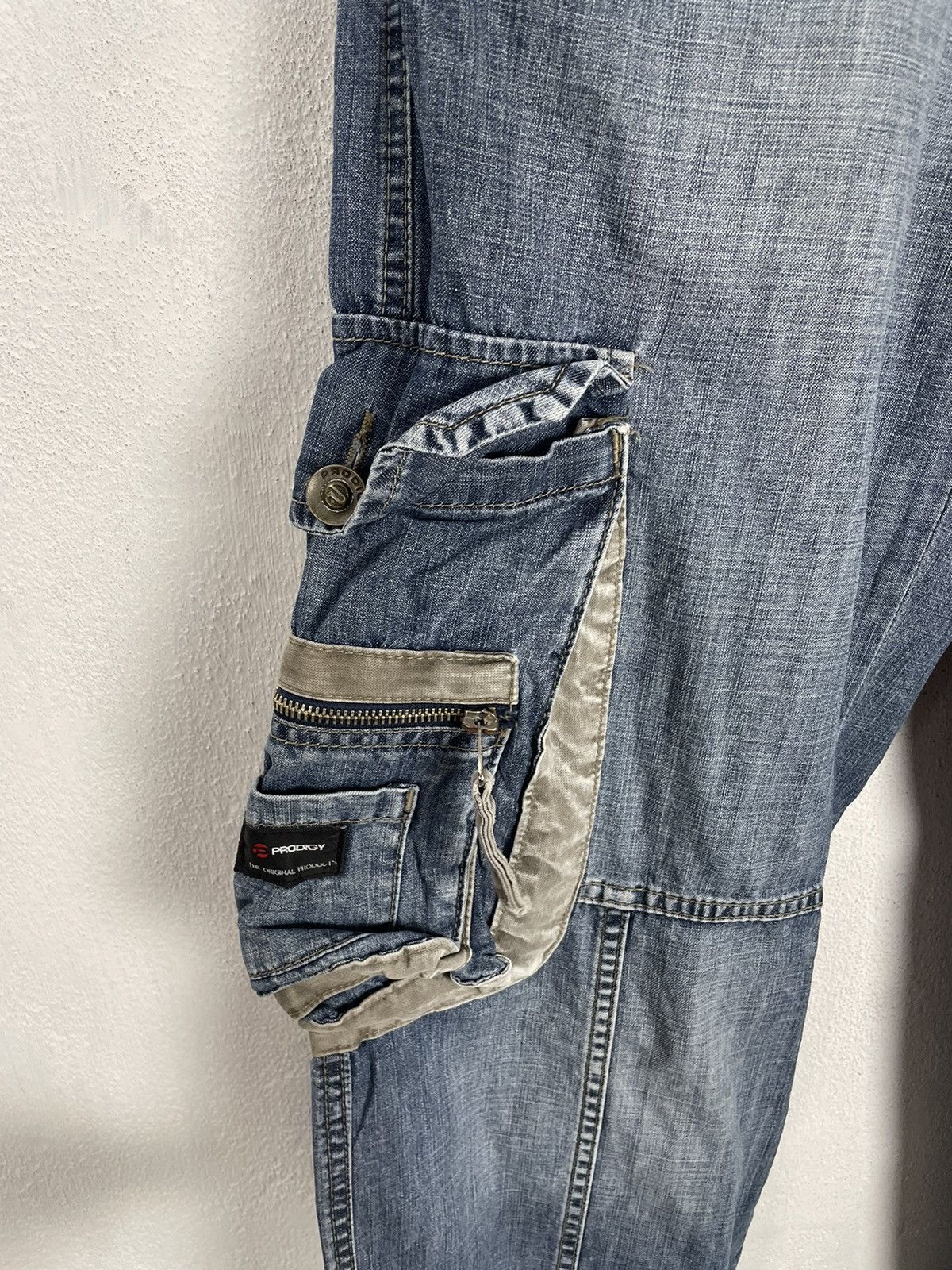 Japanese Brand × Vintage Crazy Prodigy Trapper jeans Y2K Avant-Garde Size US 32 / EU 48 - 3 Thumbnail