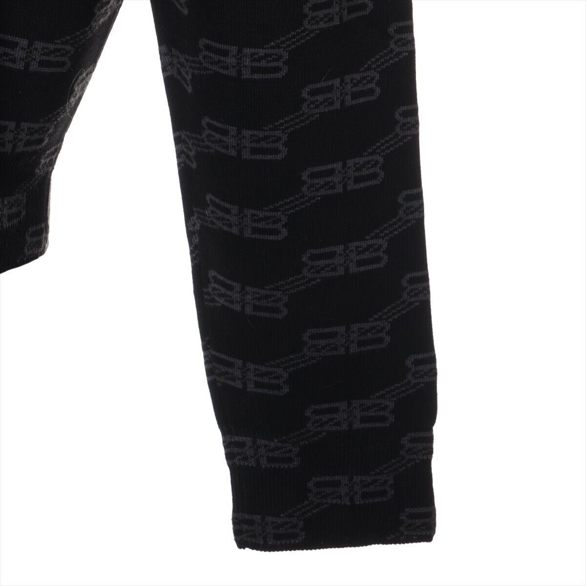 Balenciaga All-Over Monogram Crewneck Sweater in Black/White Size US L / EU 52-54 / 3 - 3 Thumbnail