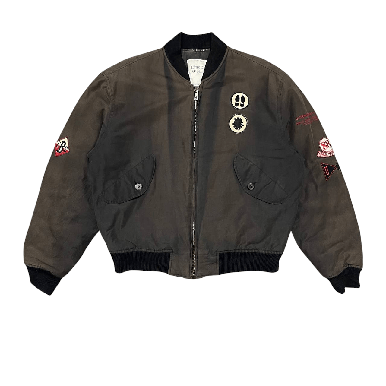 Leather Jacket United Colors Of Benetton Bomber Jacket UNITED