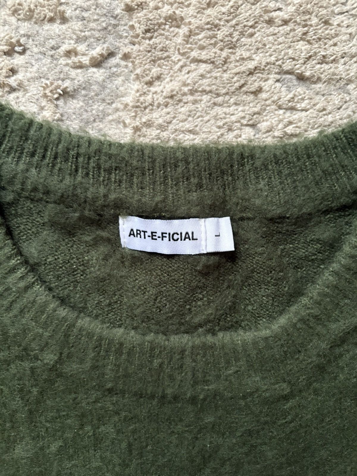 Other ART-E-FICAL Moss Green Mohair Sweater Size US L / EU 52-54 / 3 - 4 Thumbnail
