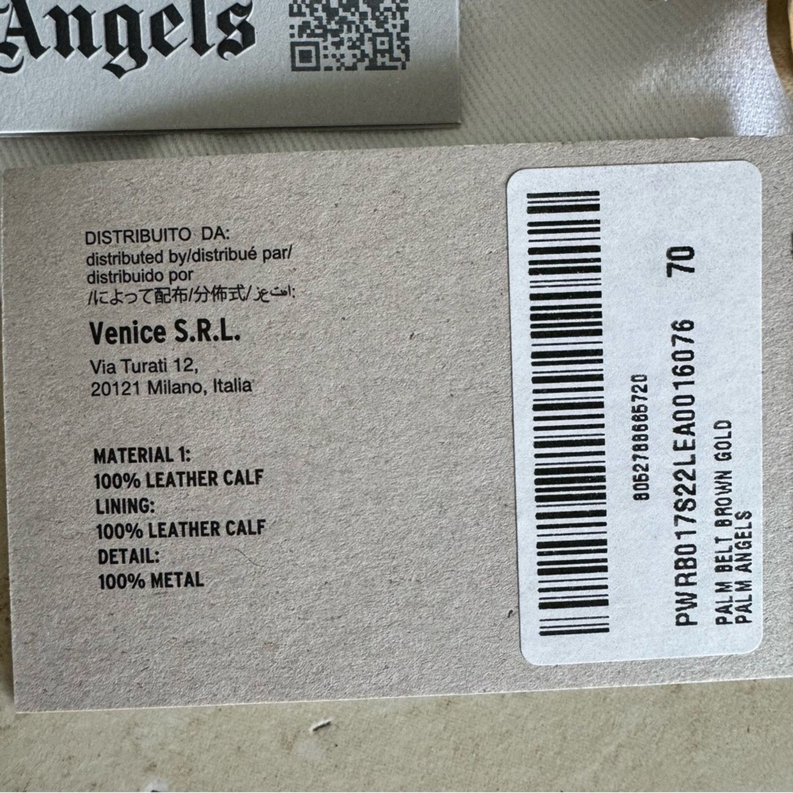 Palm Angels New! PALM ANGELS Palm Belt, Size 70, Authentic Size ONE SIZE - 7 Thumbnail