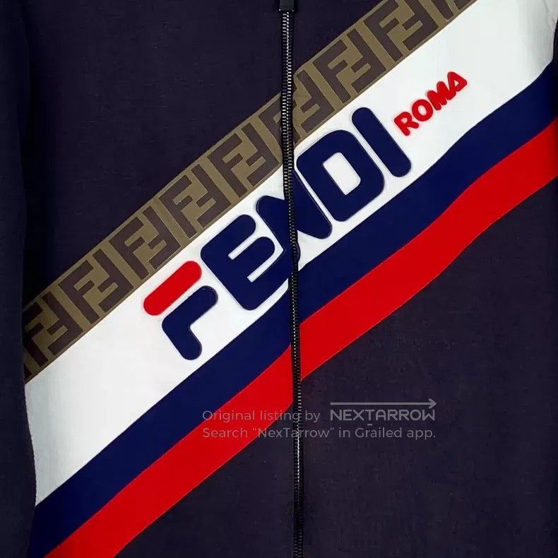 Fendi Fendi Twill patch logo zipper jacket Size M / US 6-8 / IT 42-44 - 4 Thumbnail