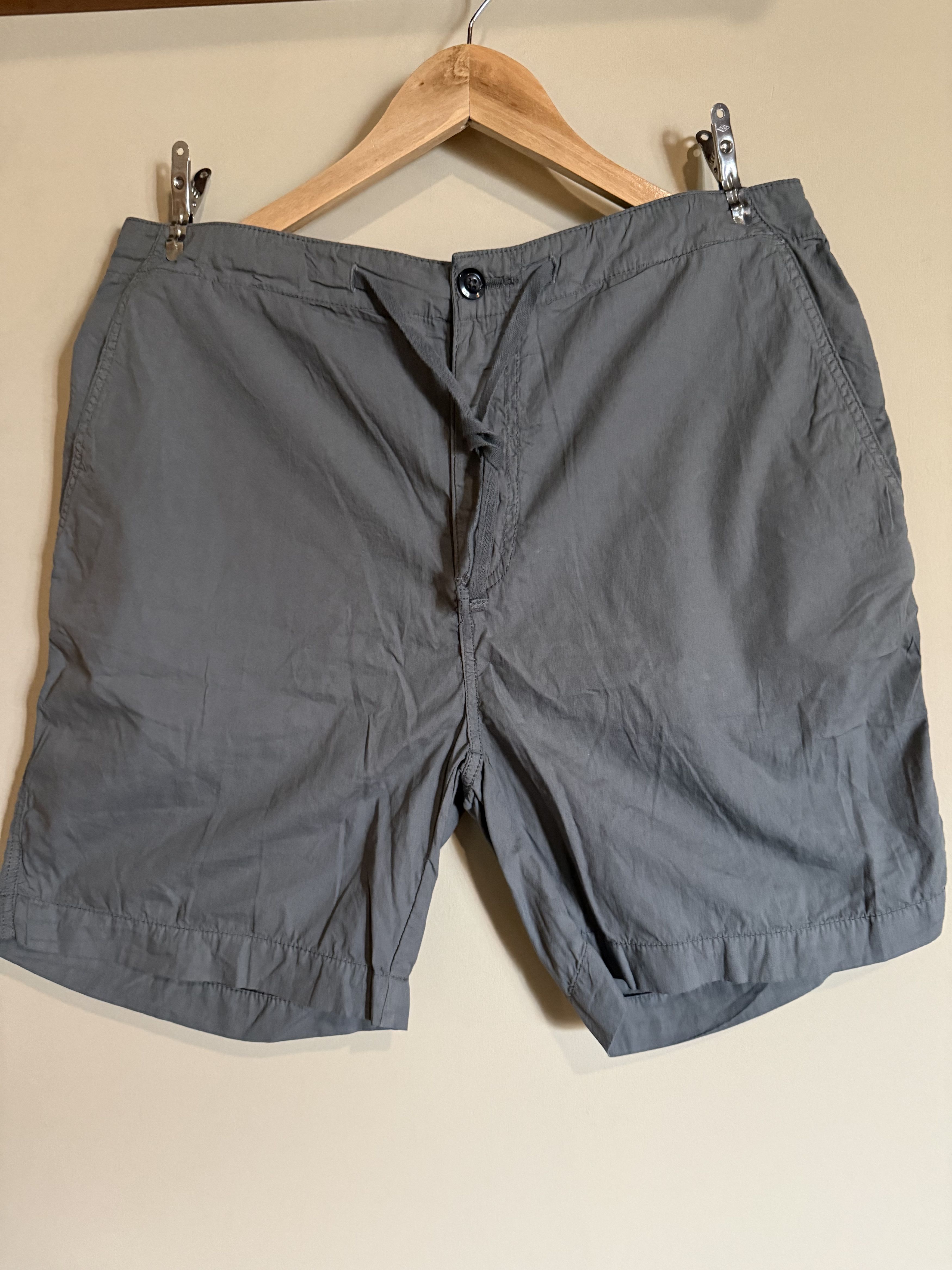 Hartford Hartford Gimmy Poplin Shorts, Eucalyptus Grey, 36, NWT Size US 36 / EU 52 - 1 Thumbnail