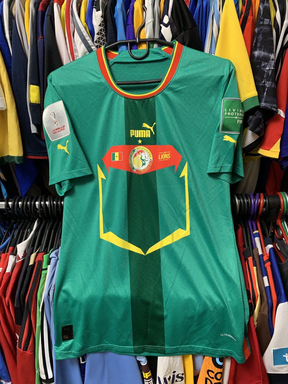 Puma 🔥PUMA SENEGAL WORLD CUP 2022 HOME PLAYER ISSUE SOCCER JERSEY Size US M / EU 48-50 / 2 - 2 Thumbnail