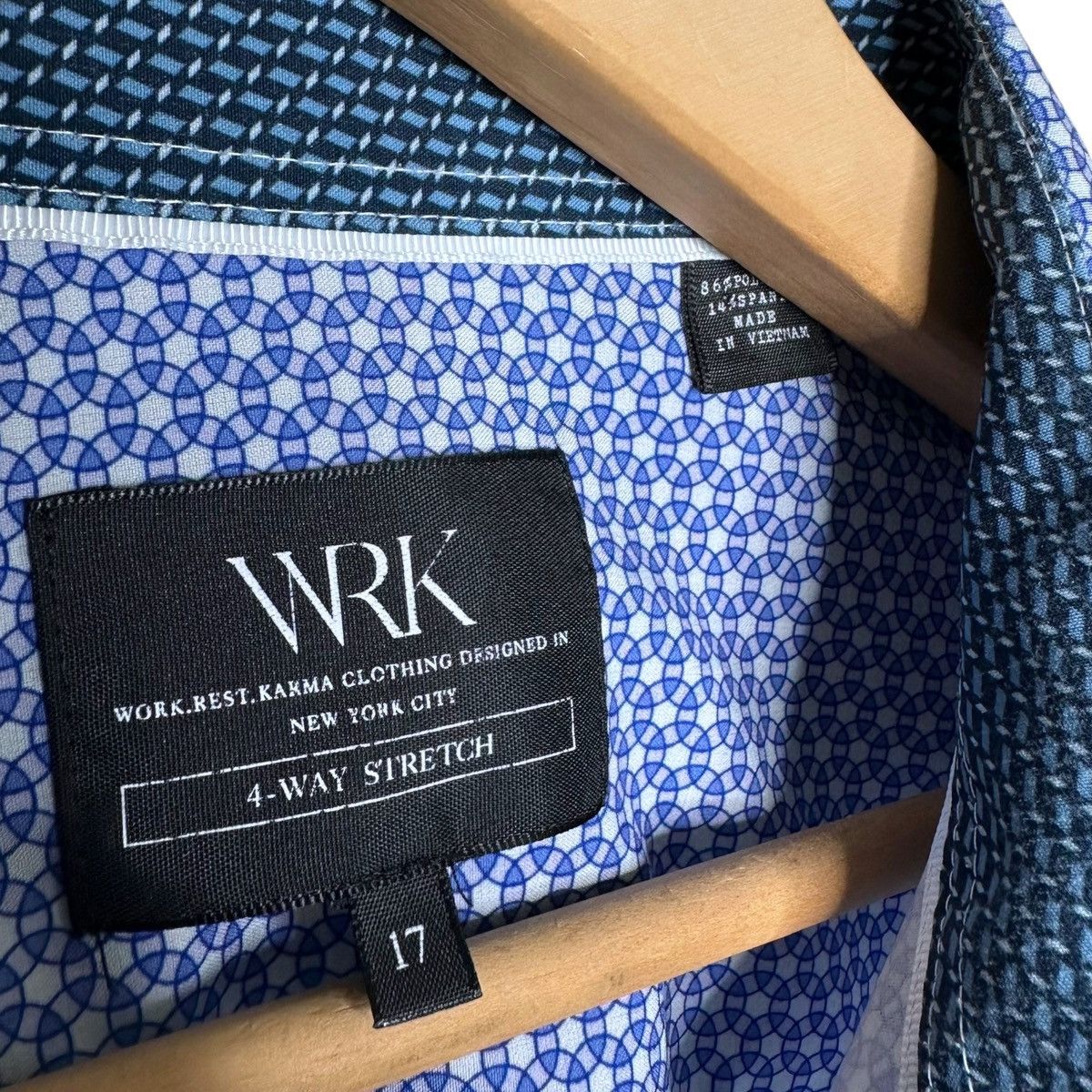 W.R.K. WRK 4 Way Stretch Button Down Shirt Size US XL / EU 56 / 4 - 5 Thumbnail