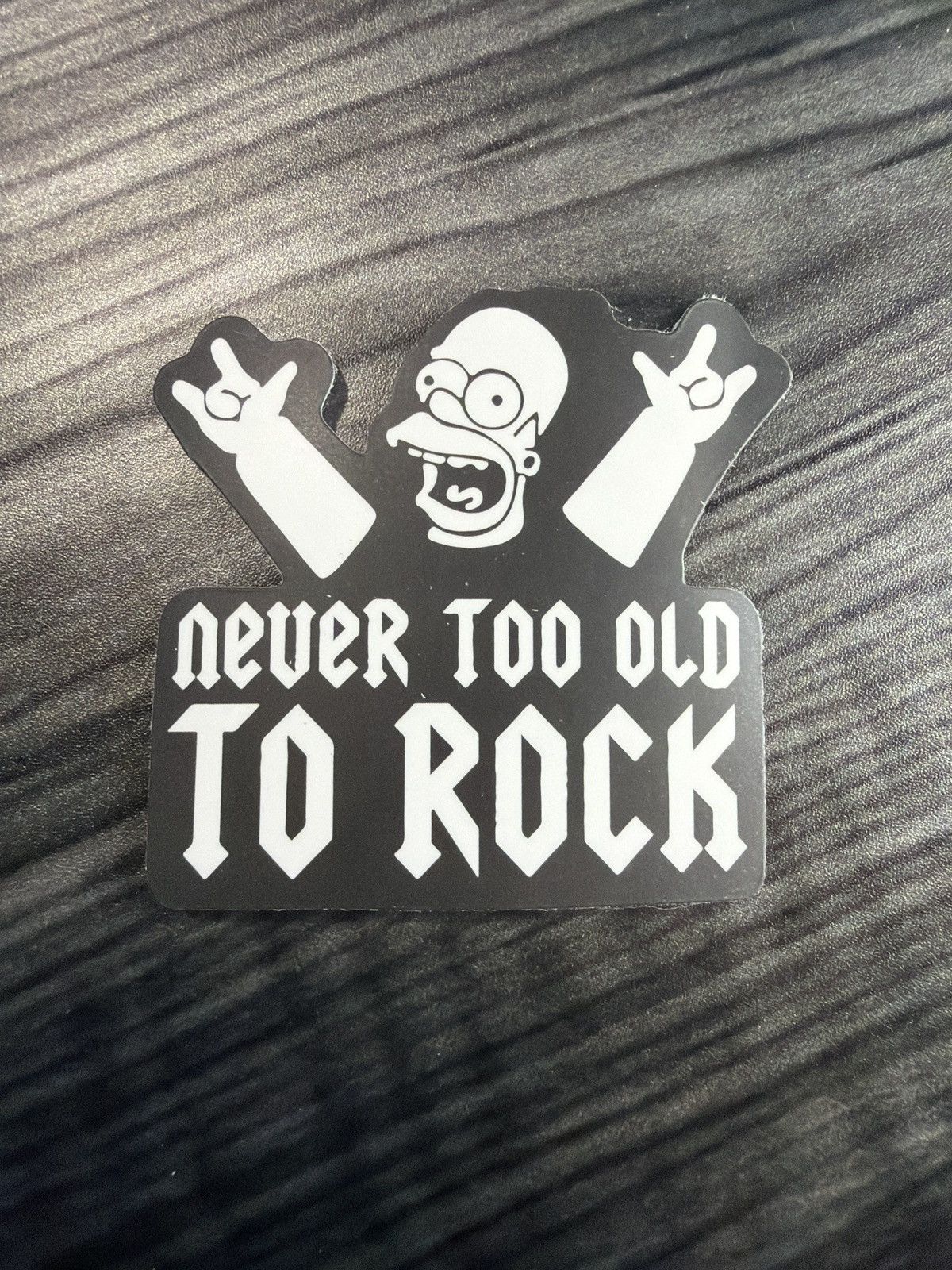 The Simpsons The Simpsons Homer Simpson Never Too Old To Rock Sticker Size ONE SIZE - 1 Thumbnail