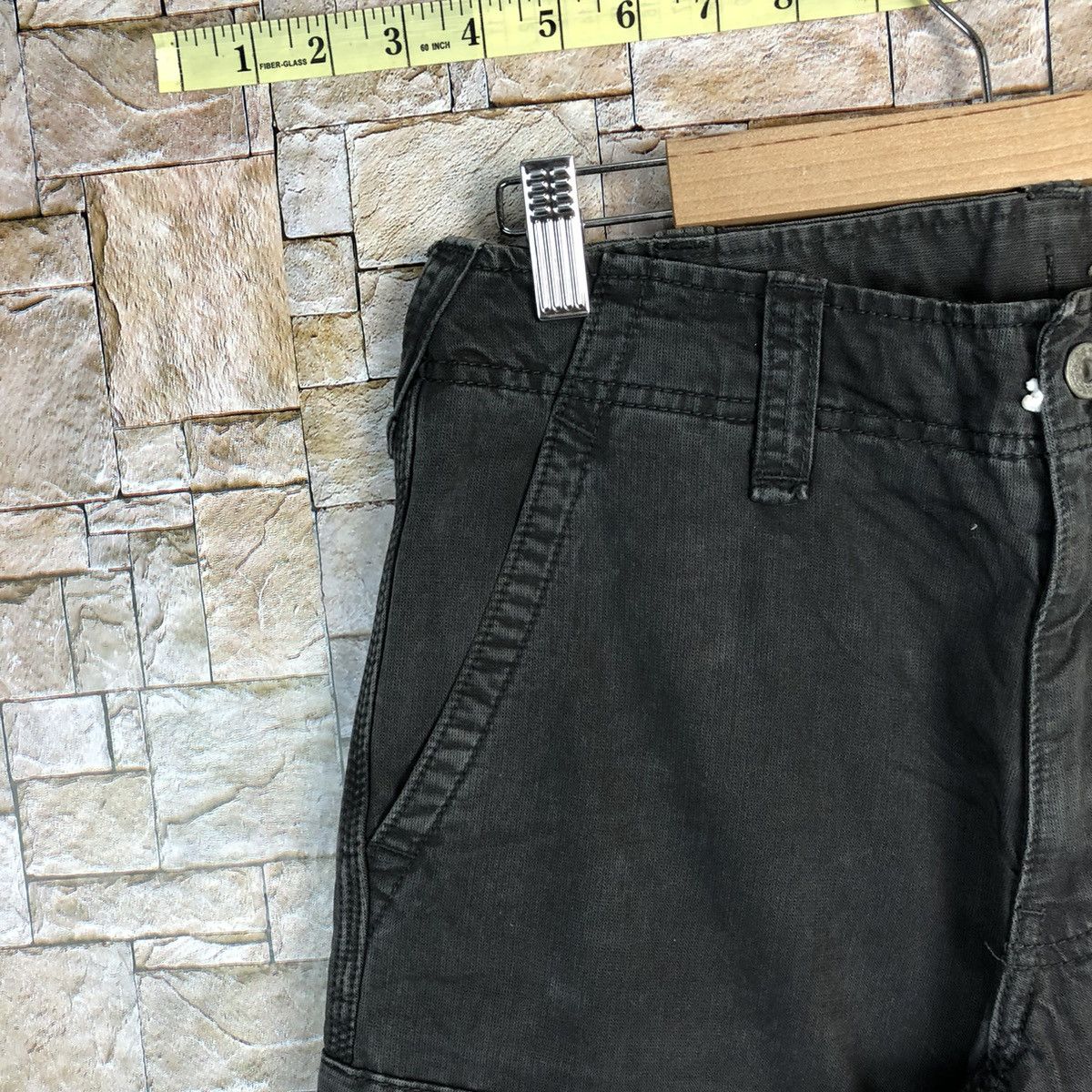 Japanese Brand Uniqlo Black japan utility Cargo Multipocket Pants #A618 Size US 29 - 8 Thumbnail