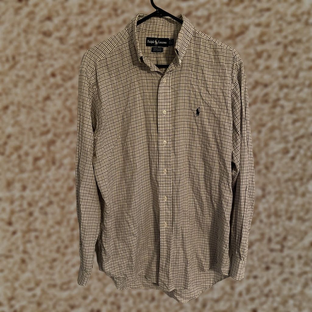 Polo Ralph Lauren Polo Ralph Lauren Yarmouth White Check Button Up Shirt Men's 15.5 34/35 L/S Size US L / EU 52-54 / 3 - 1 Thumbnail