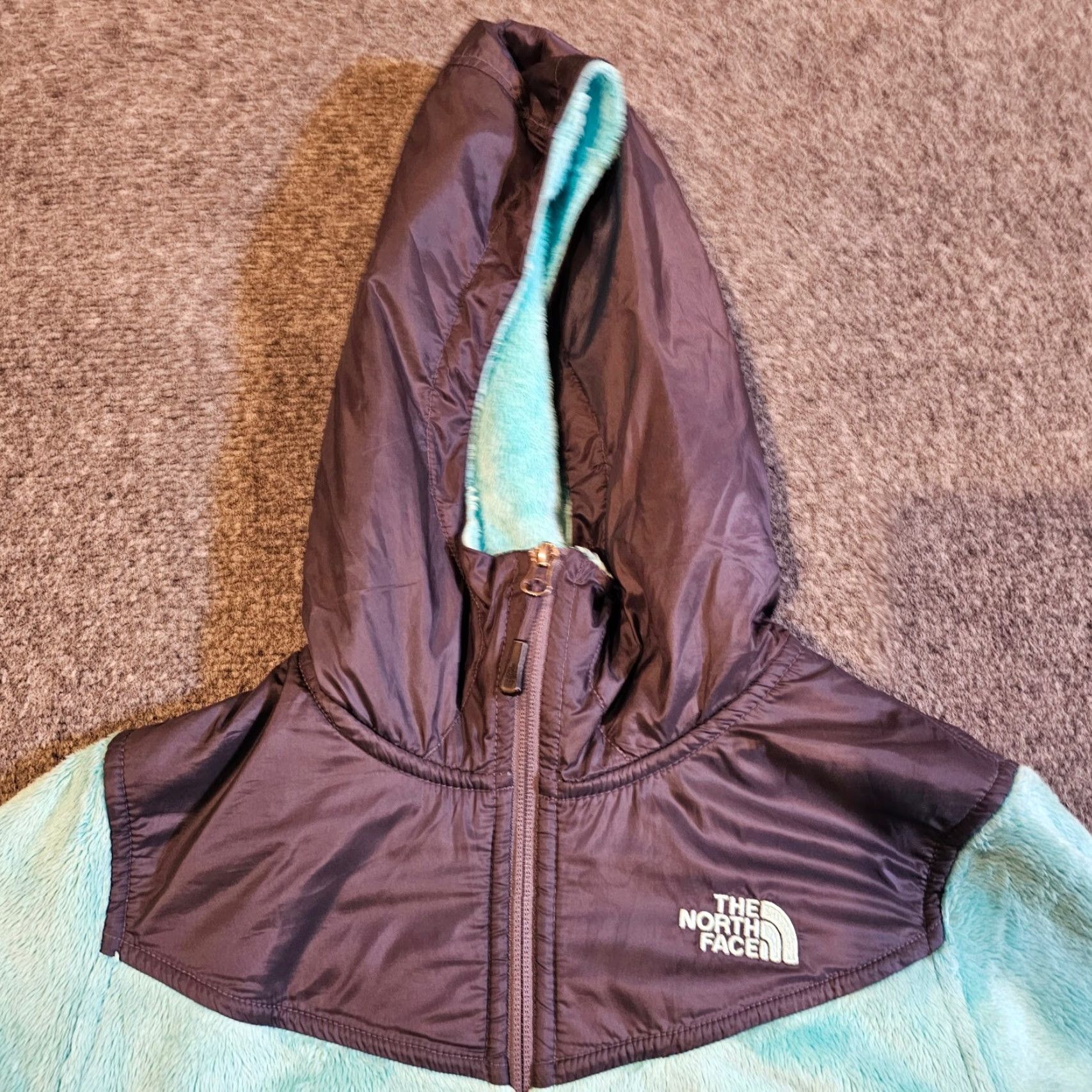 The North Face The North Face Jacket Women M Green Fuzzy Fleece Hood Full Zip Casual Outdoor Size M / US 6-8 / IT 42-44 - 2 Thumbnail