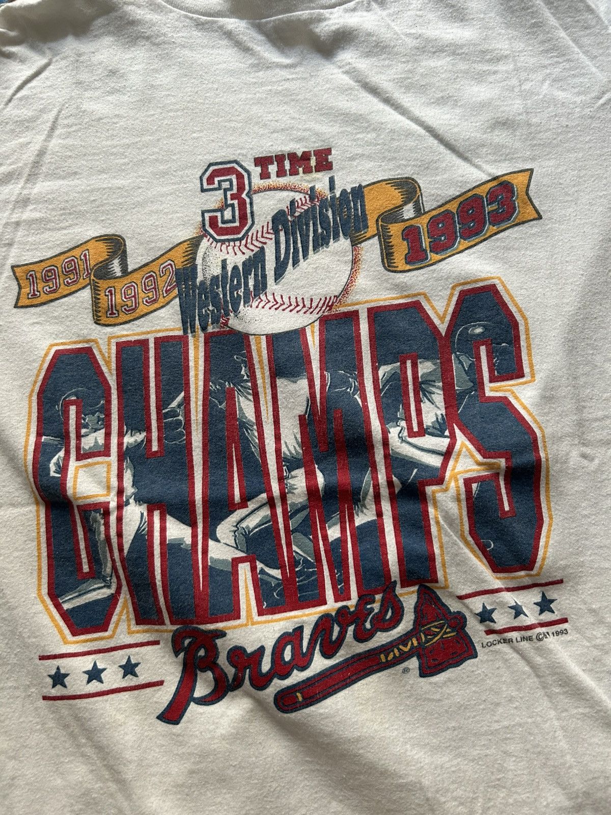 Vintage Vintage Atlanta Braves Single stitch tshirt Size US L / EU 52-54 / 3 - 2 Thumbnail
