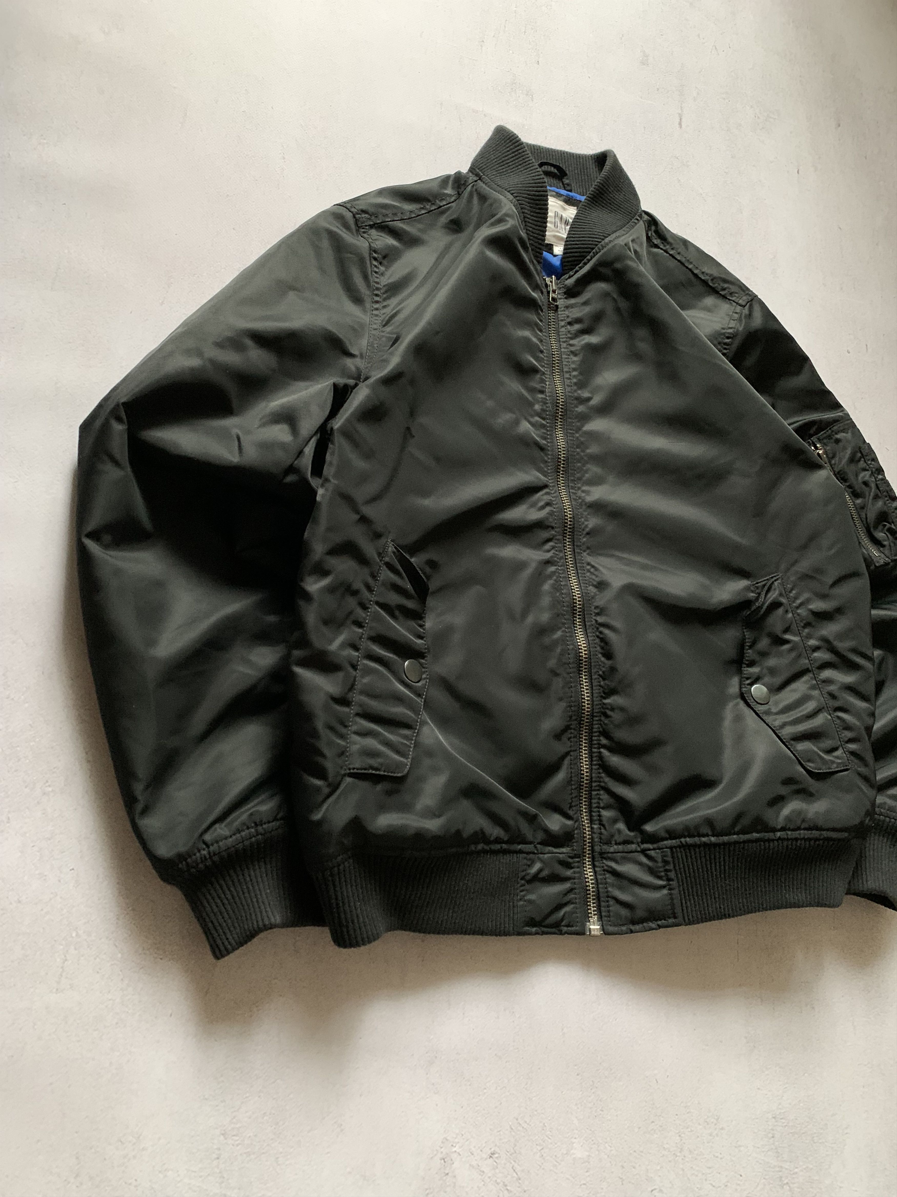 Gap × Vintage Vintage Gap Bomber Jacket Black Baggy Y2K 90s Size US S / EU 44-46 / 1 - 3 Thumbnail