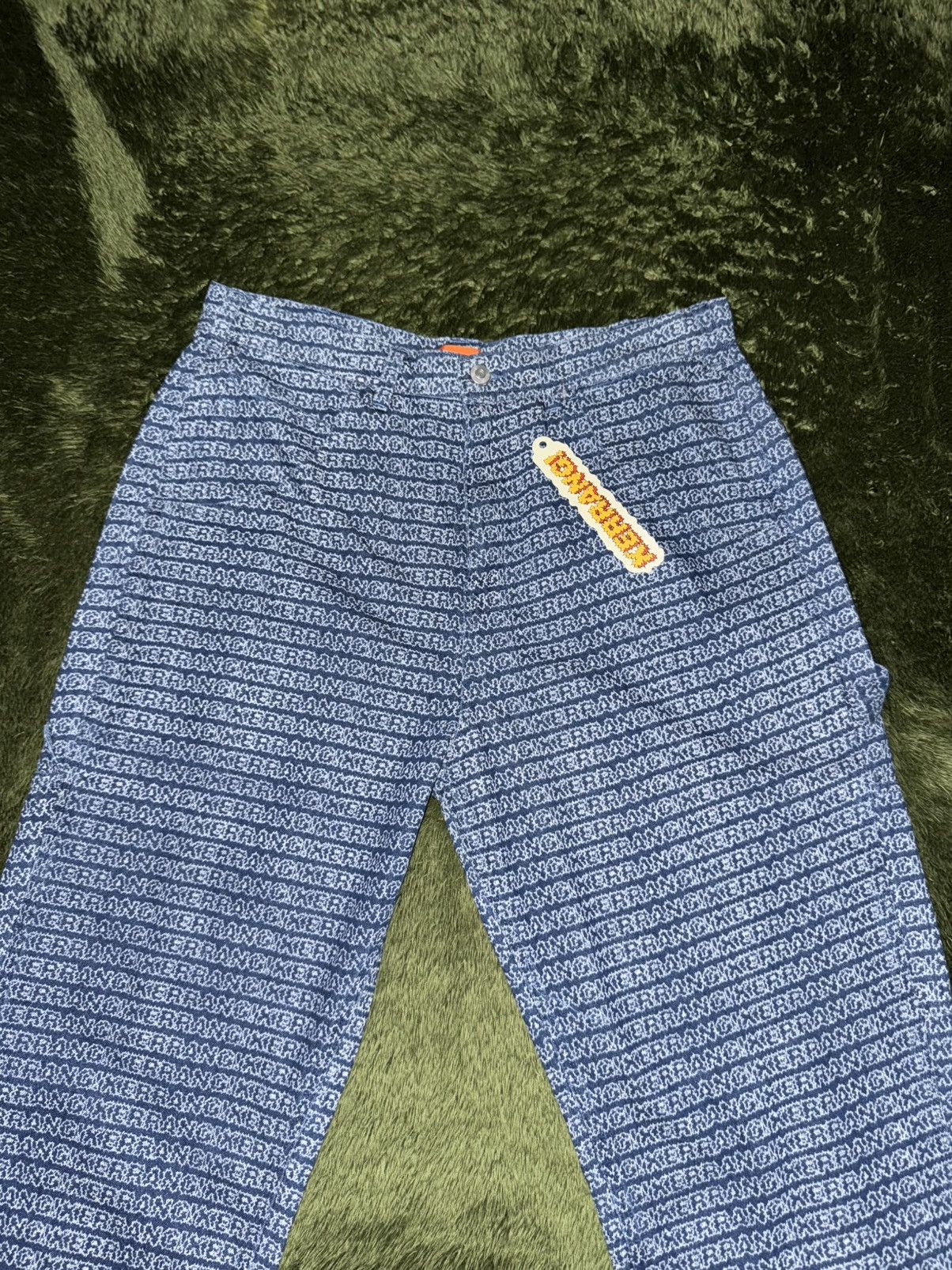 Designer [32] KERRANG! Magazine Logo Print Relaxed Fit Painter Pants Size US 32 / EU 48 - 4 Thumbnail