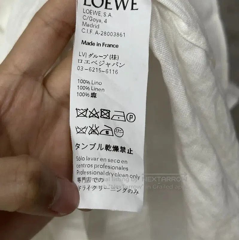 Loewe Loewe White Long Sleeve Dress for Women . Size XXS / US 00 / IT 34 - 7 Thumbnail