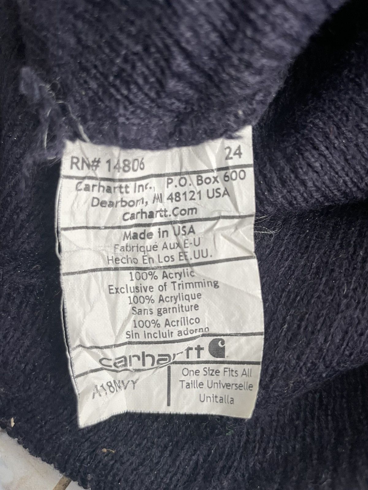 Carhartt × Vintage Vintage Carhartt Beanie Cap Size ONE SIZE - 4 Thumbnail