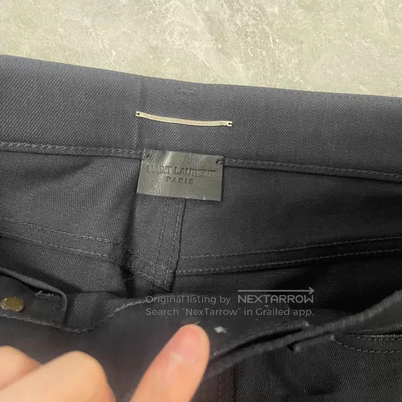 Saint Laurent Paris Saint Laurent Paris Black Denim Pants i Size US 28 / EU 44 - 2 Thumbnail