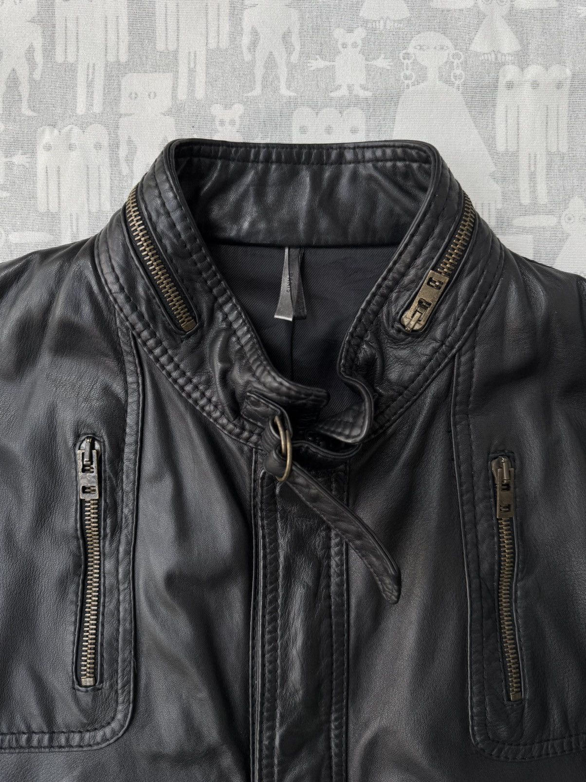 Dior Dior Homme SS06 4 Pocket Zipper Collar Leather Bomber Jacket Size US M / EU 48-50 / 2 - 2 Thumbnail