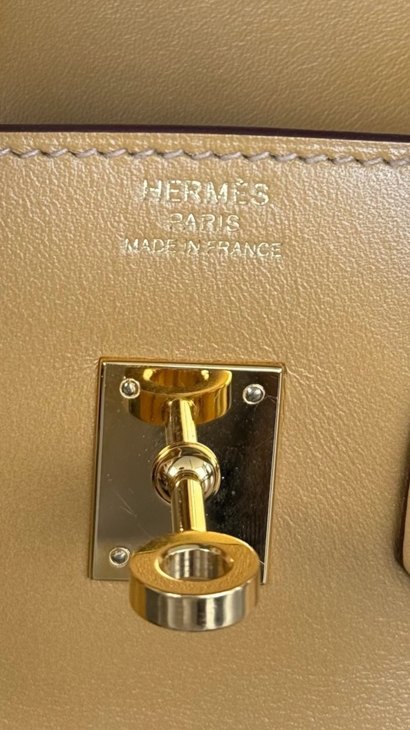 Hermes Hermes Biscuit Swift & Gold Hardware Birkin 25 Size ONE SIZE - 7 Thumbnail