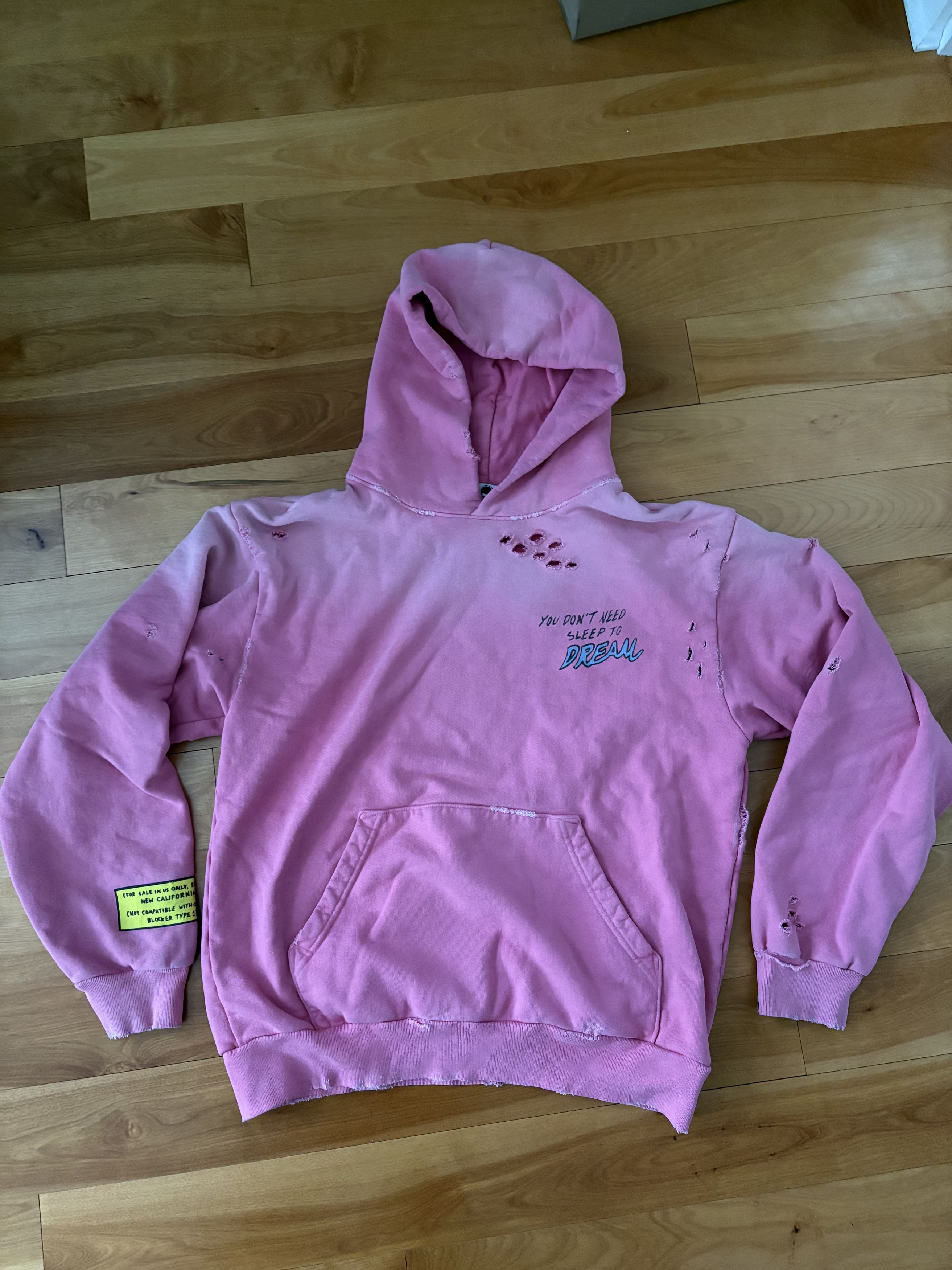 The Mirage Pull Over - Garment Dyed Pink Hoodie