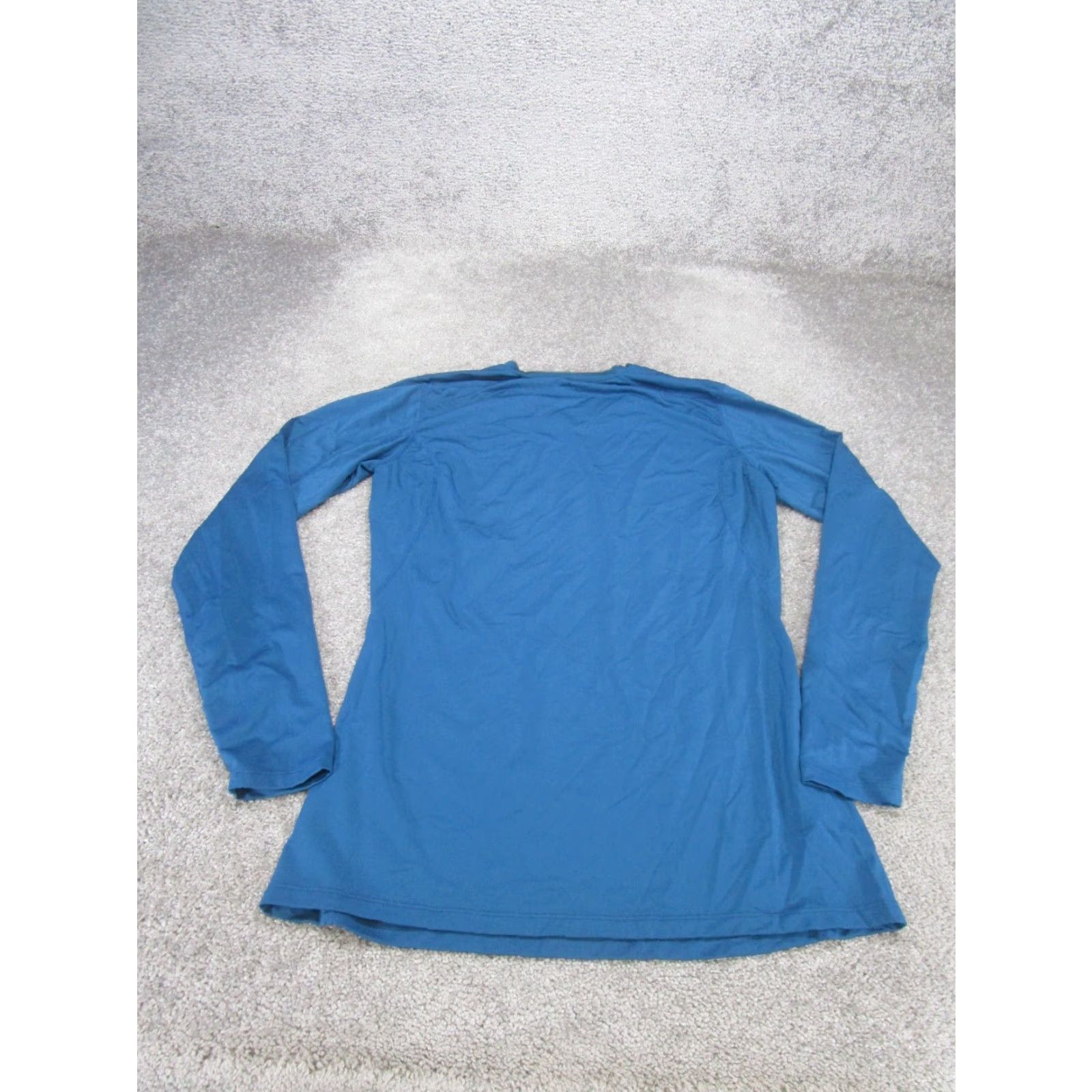 Nike Nike Pro Shirt Mens Large Fitted Blue Long Sleeve V-Neck Tee (Pullover) - Gym & Training Activewear Size US L / EU 52-54 / 3 - 3 Thumbnail