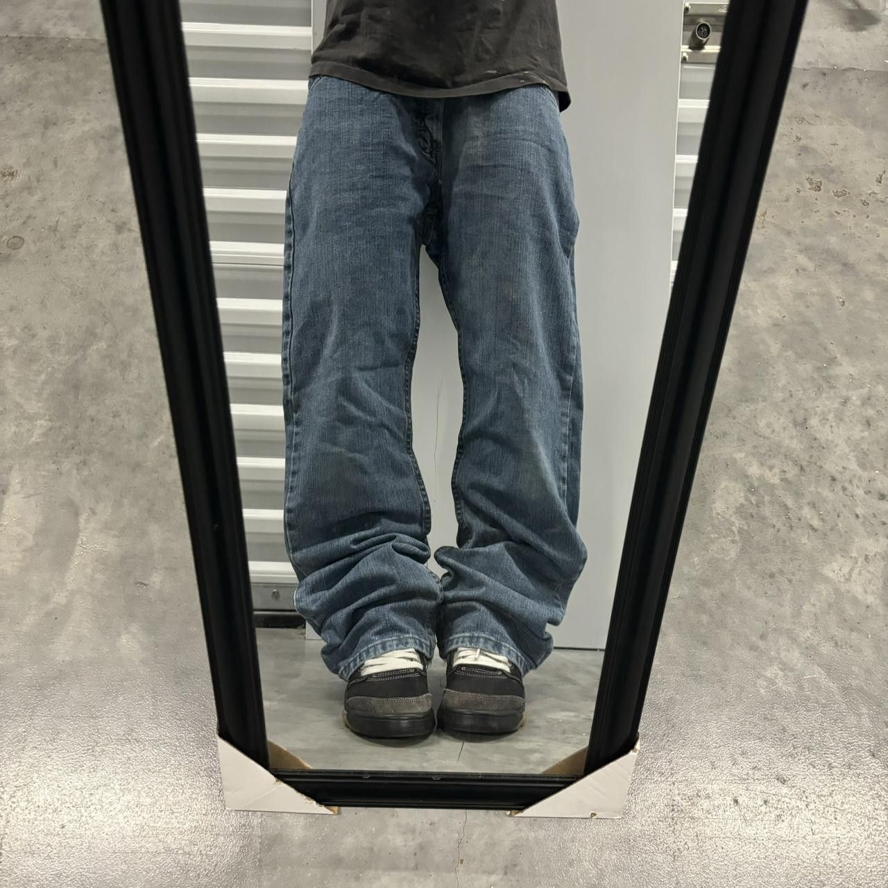 Japanese Brand × Vintage Crazy Vintage Y2K/2000s Grunge Dark Wash Denim Jeans! Size US 31 - 1 Thumbnail