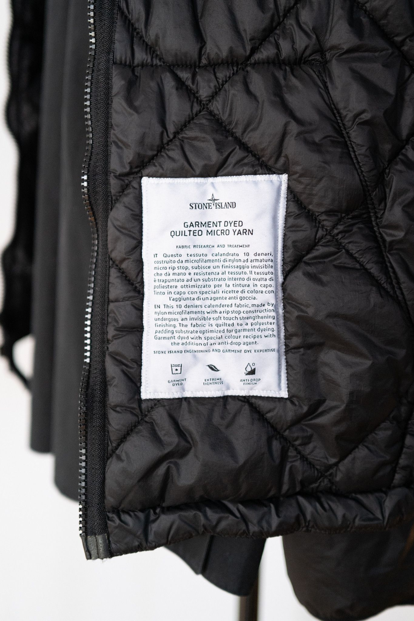 Stone Island STONE ISLAND GARMENT DYED QUILTED MICRO YARN PUFFER SZ L NWT Size US L / EU 52-54 / 3 - 6 Thumbnail