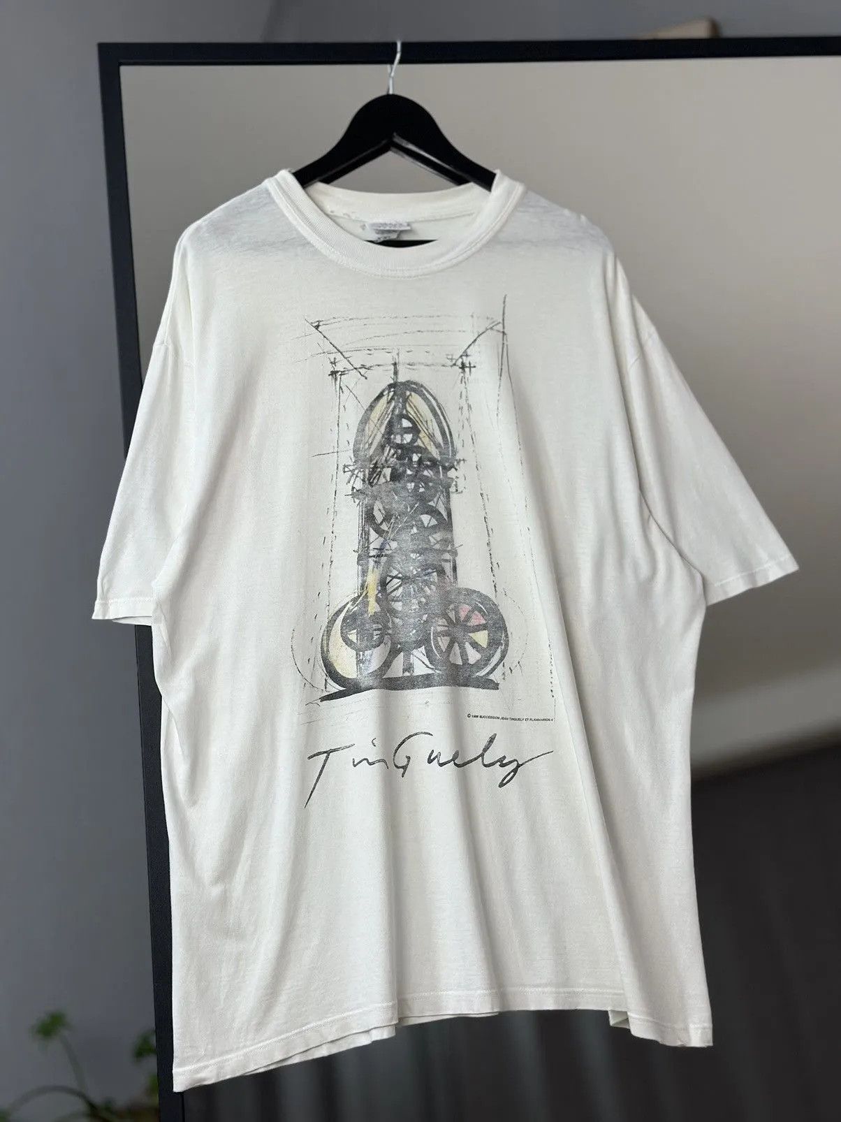 Band Tees VTG Vintage 1996 SUCCESSION JEAN TINGUELY ET FLAMMARION 4 Size US XXL / EU 58 / 5 - 1 Thumbnail
