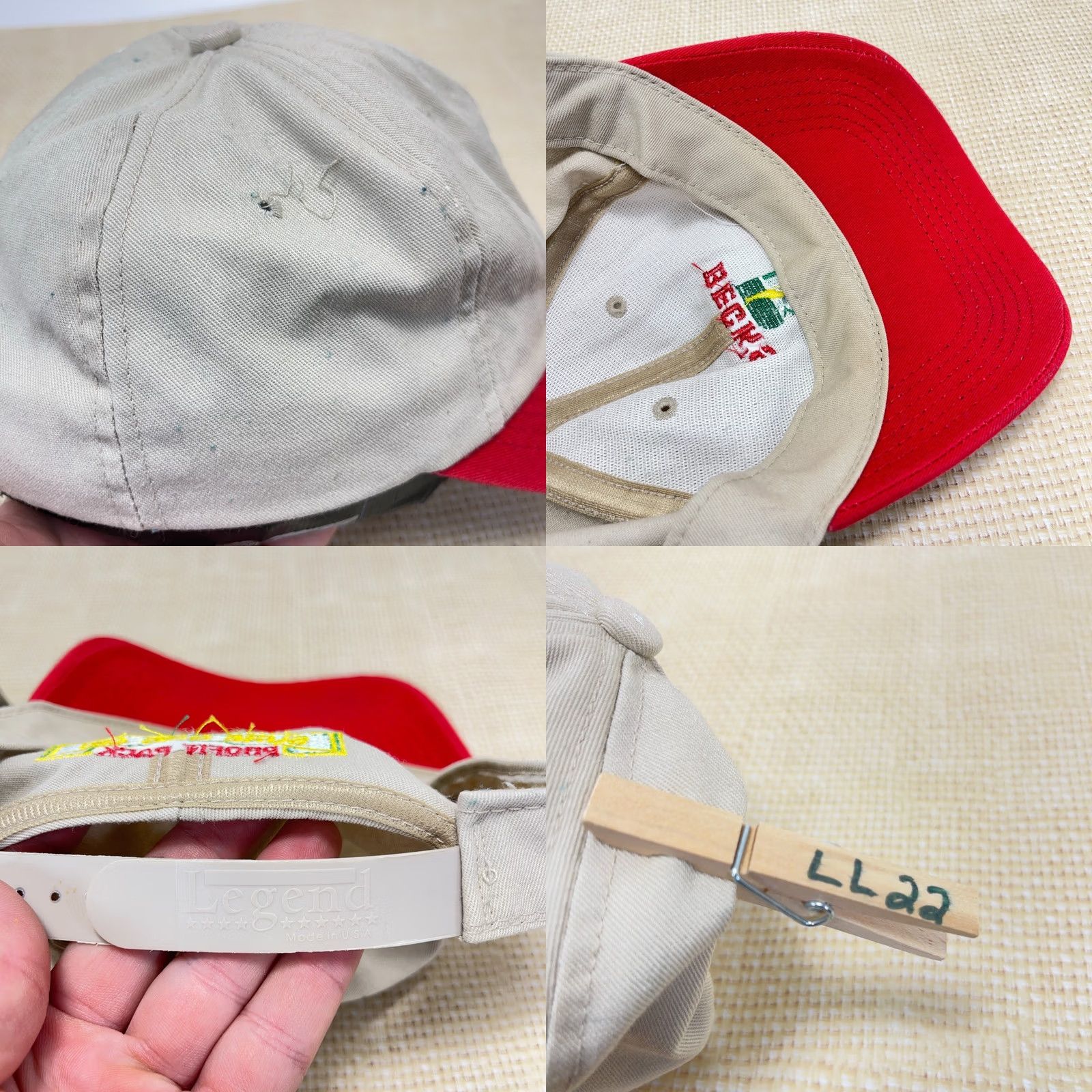 Vintage VINTAGE Beck's Seed Hat Cap Snap Back Made In USA Red 80s 90s Farm Agriculture Mens Size ONE SIZE - 8 Thumbnail